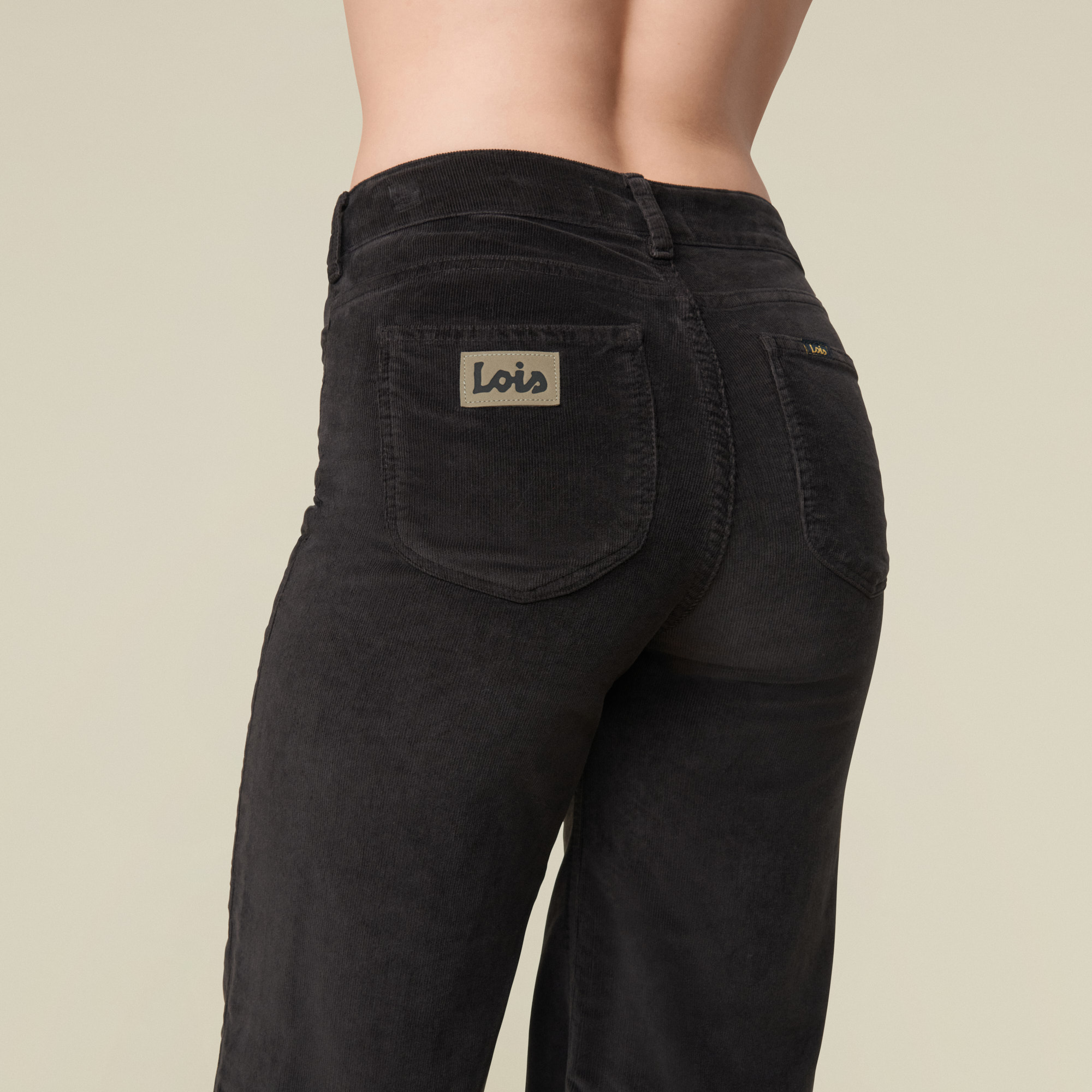 Lois - Palazzo Mistral Cord Bukse - Chocolate Brown - Bilde 2