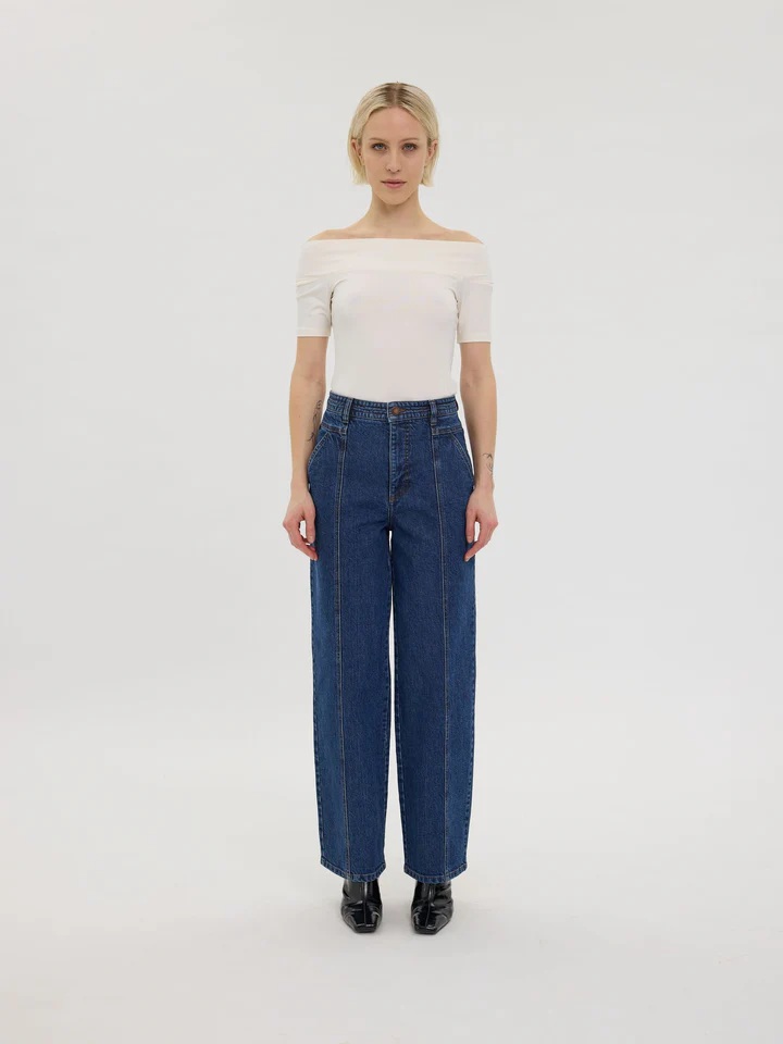 Five units - BellaFV Bukse - Classic Blue Denim