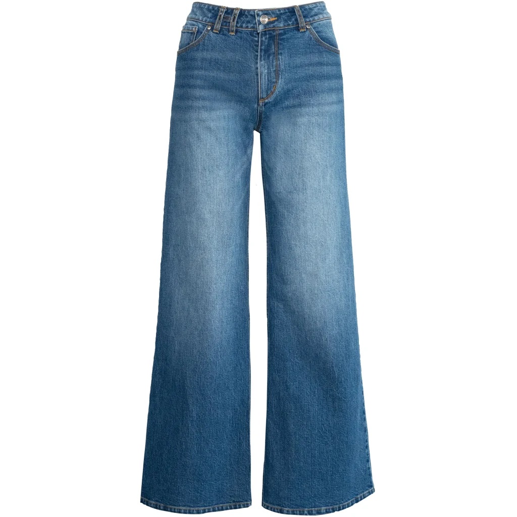 HÉST - Irina Wide Jeans - Medium Blue Denim - Bilde 3