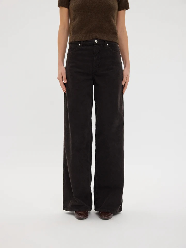 Five units - AbbyFV Cord Bukse - Dark Coffee