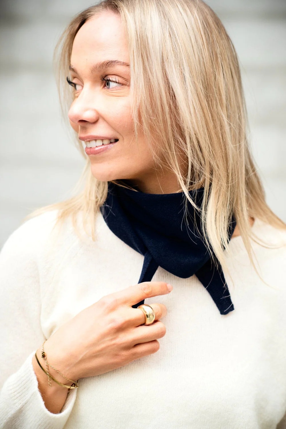 Arnie says - Audrey Cashmere Skjerf - Black - Bilde 2