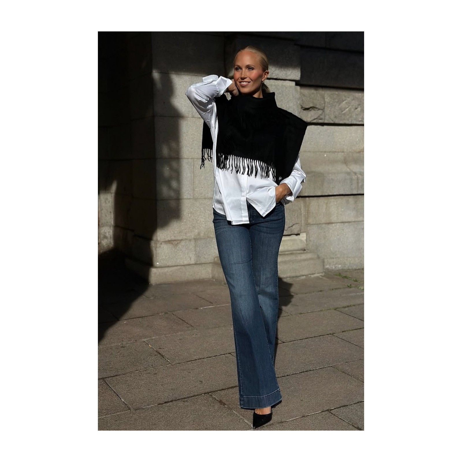 Nohr Studio - Oda Hals m/ Frynser - Sort - Bilde 2