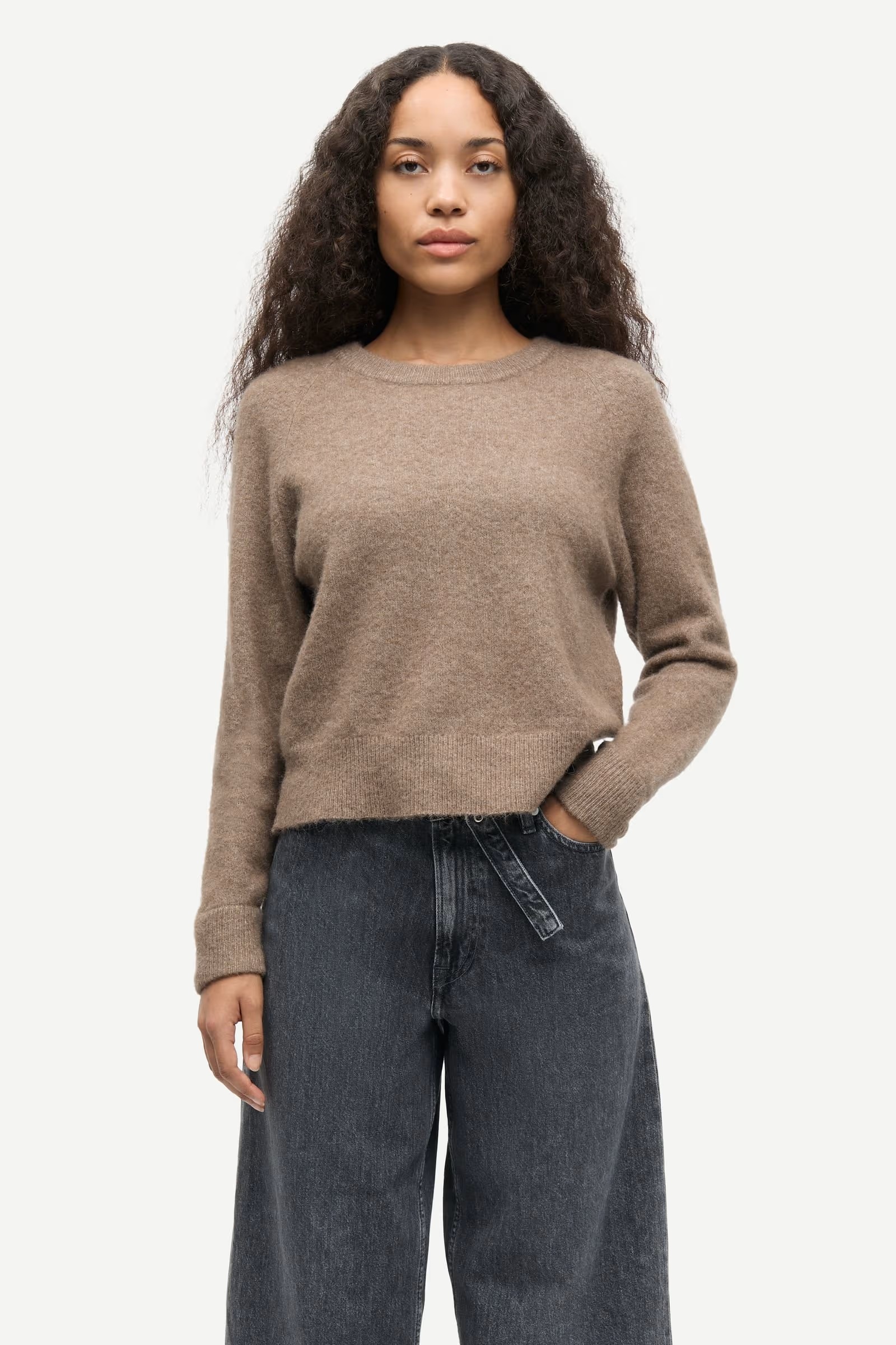 Samsøe - Nor Short Genser - Fossil