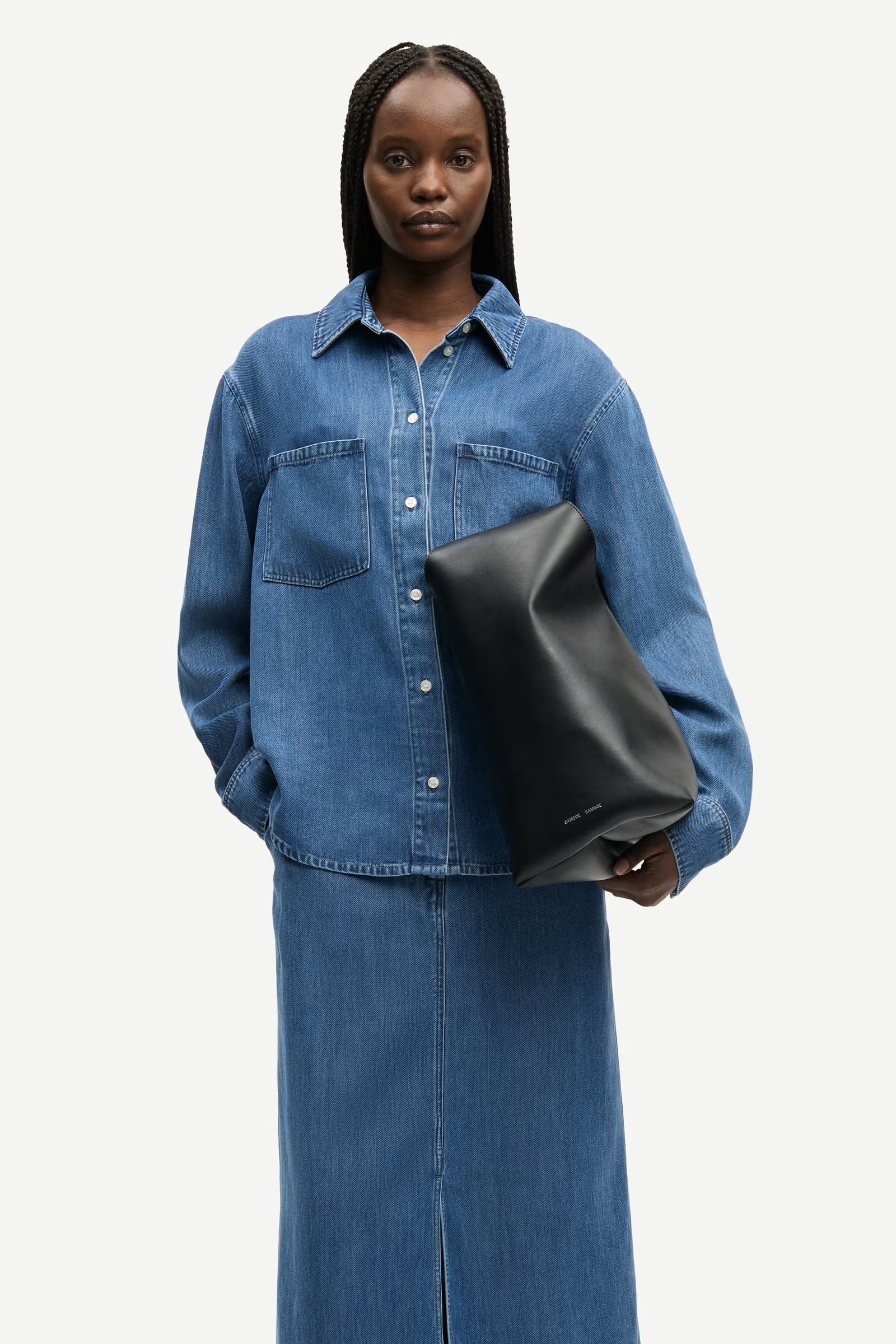 Samsøe - Sabexy Skjorte - Medium Denim Blue