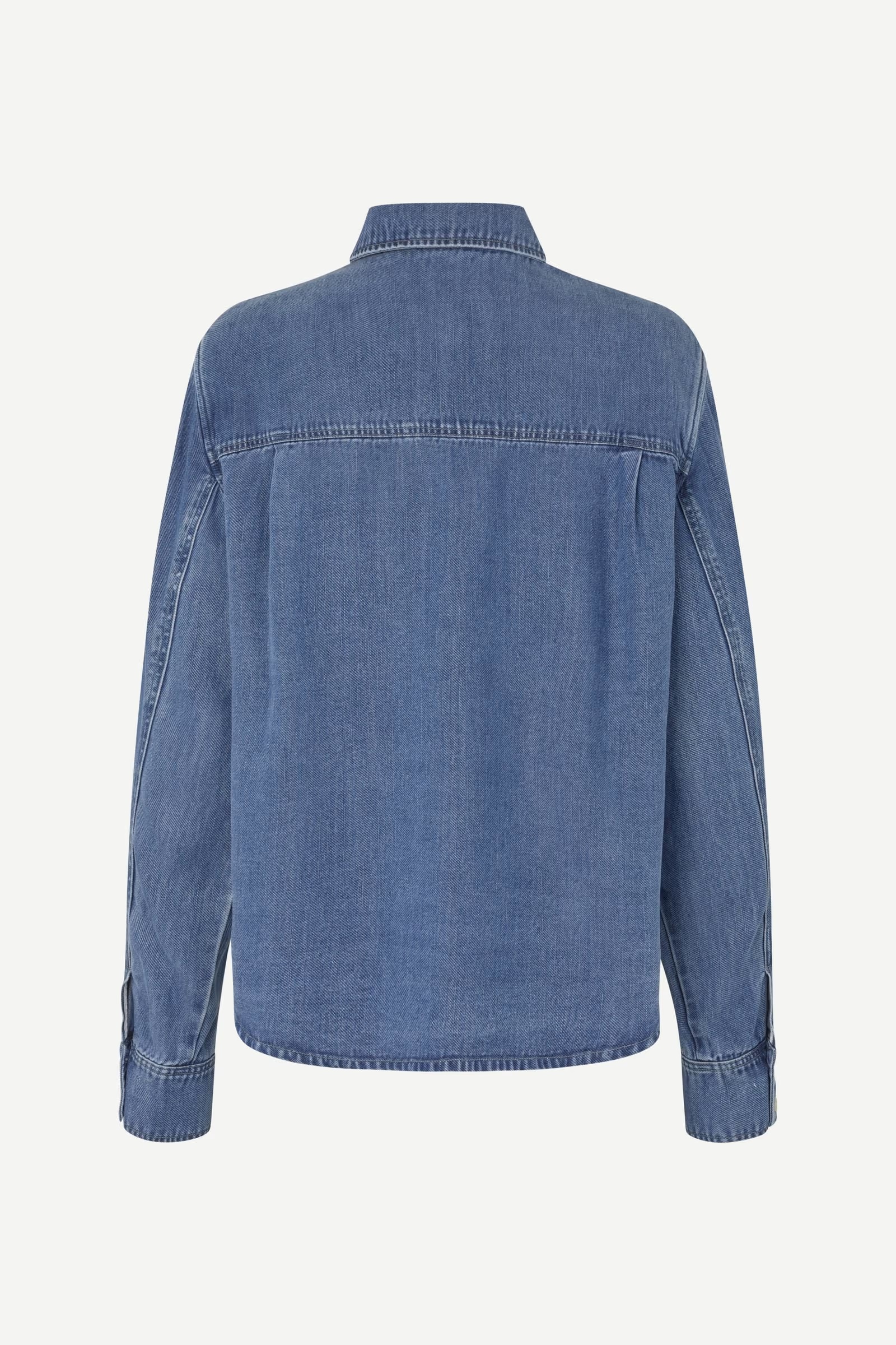 Samsøe - Sabexy Skjorte - Medium Denim Blue - Bilde 3