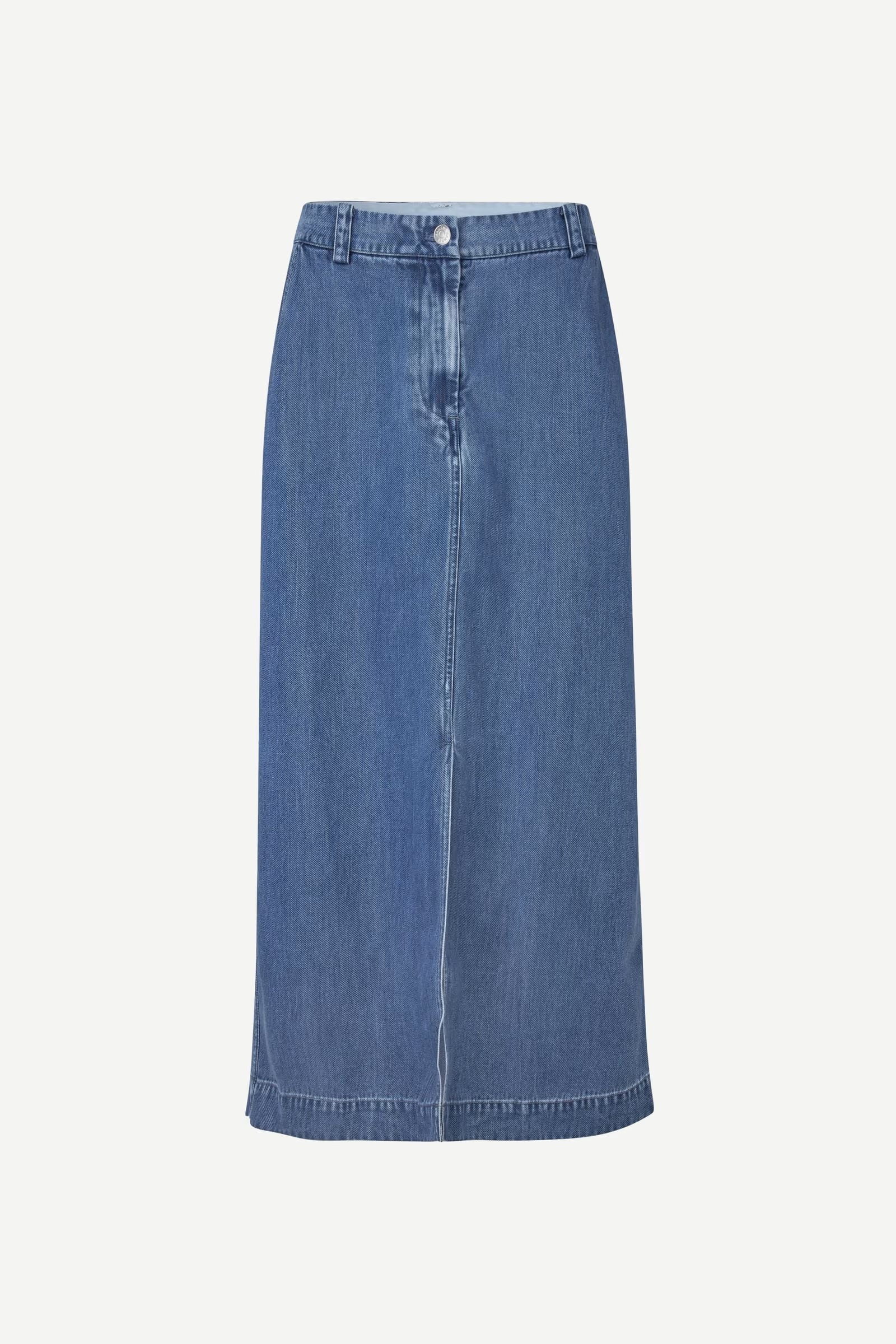Samsøe - Satoves Skjørt - Medium Denim Blue - Bilde 2