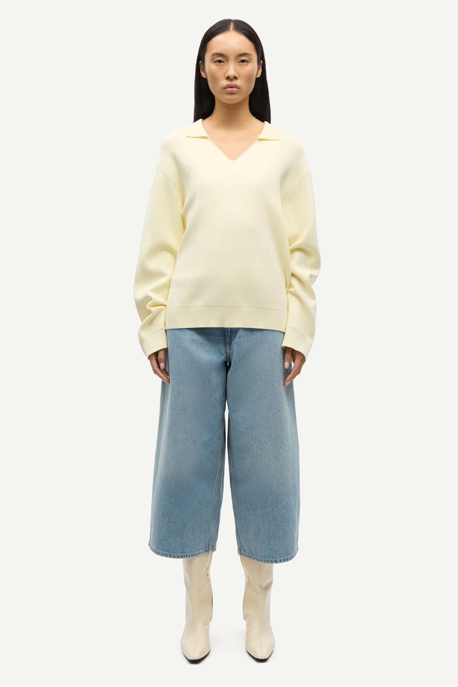 Samsøe - Saanne Polo Genser - Ethereal Green - Bilde 5