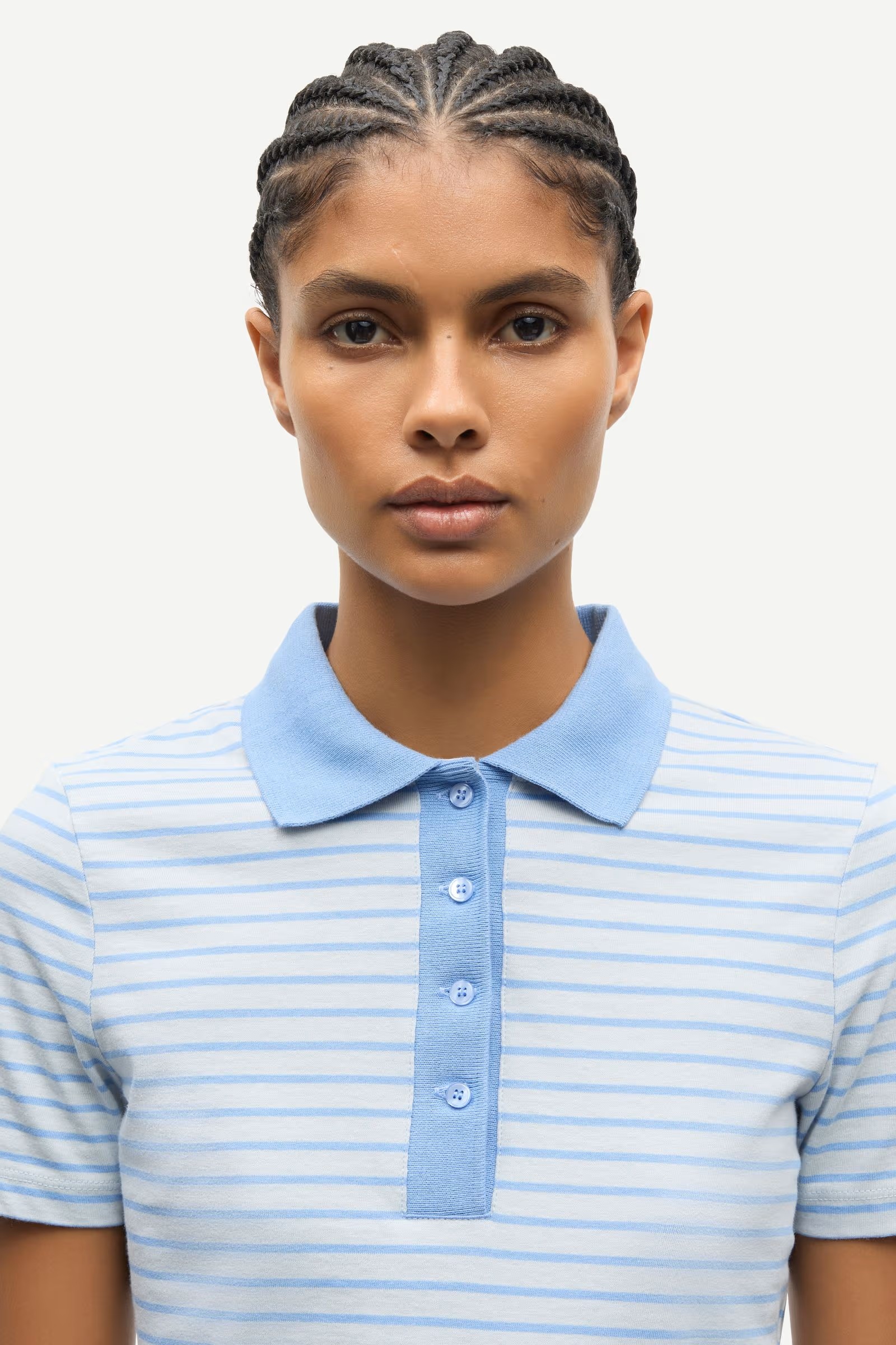 Samsøe - Saella Polo Tshirt - Bel Air Stripe - Bilde 7