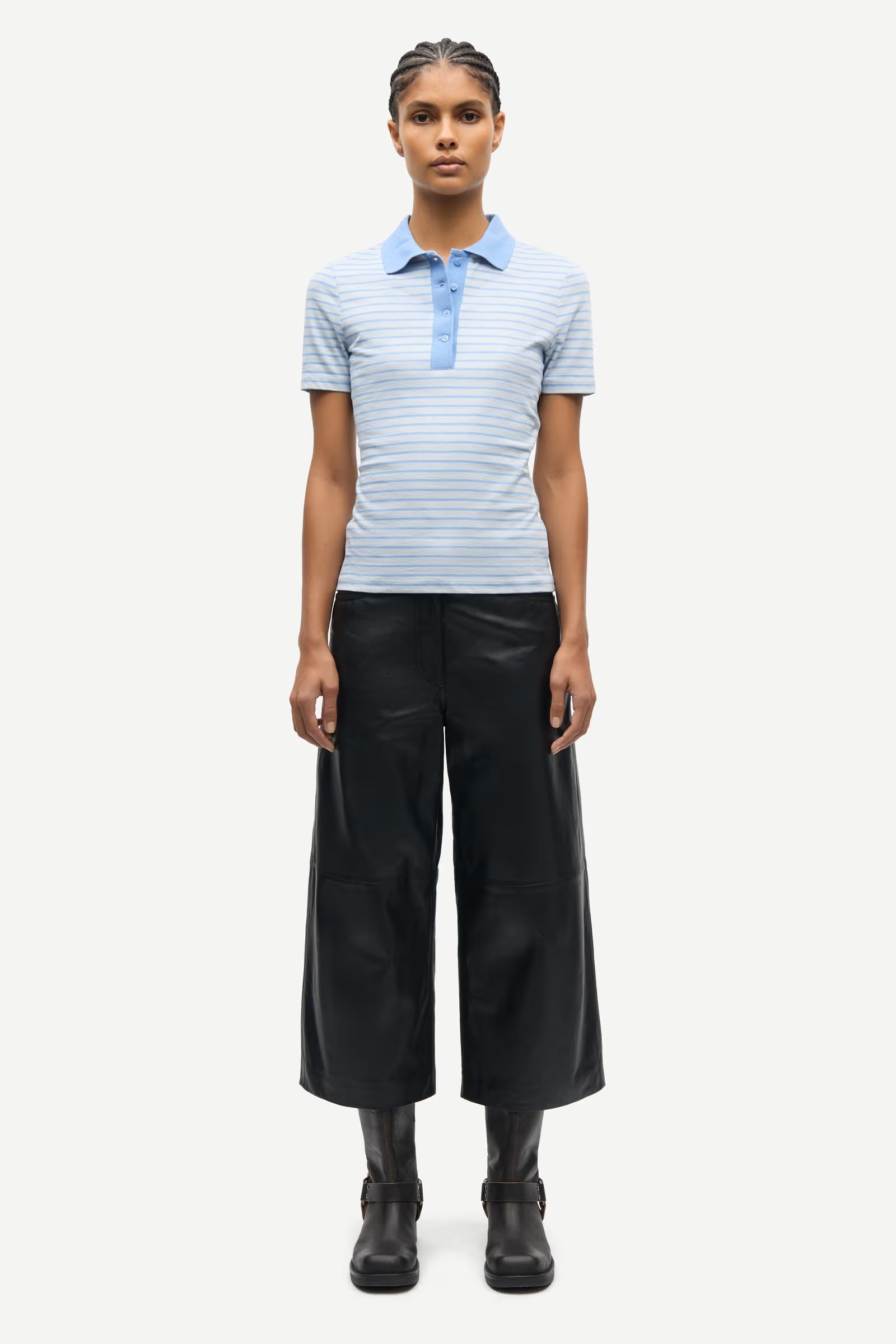 Samsøe - Saella Polo Tshirt - Bel Air Stripe - Bilde 4