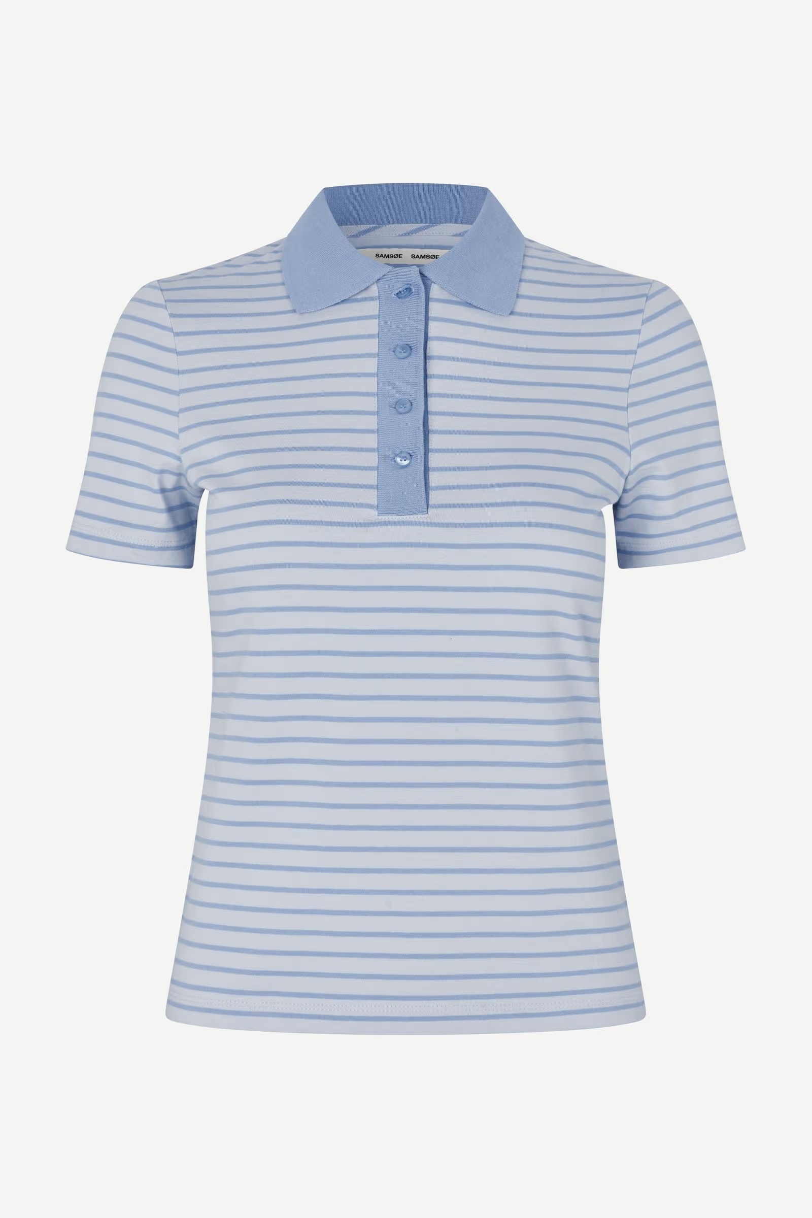 Samsøe - Saella Polo Tshirt - Bel Air Stripe - Bilde 2