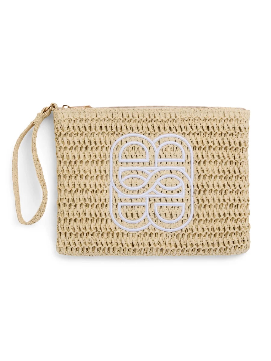 Ella & il - Mim Straw Clutch - Beige