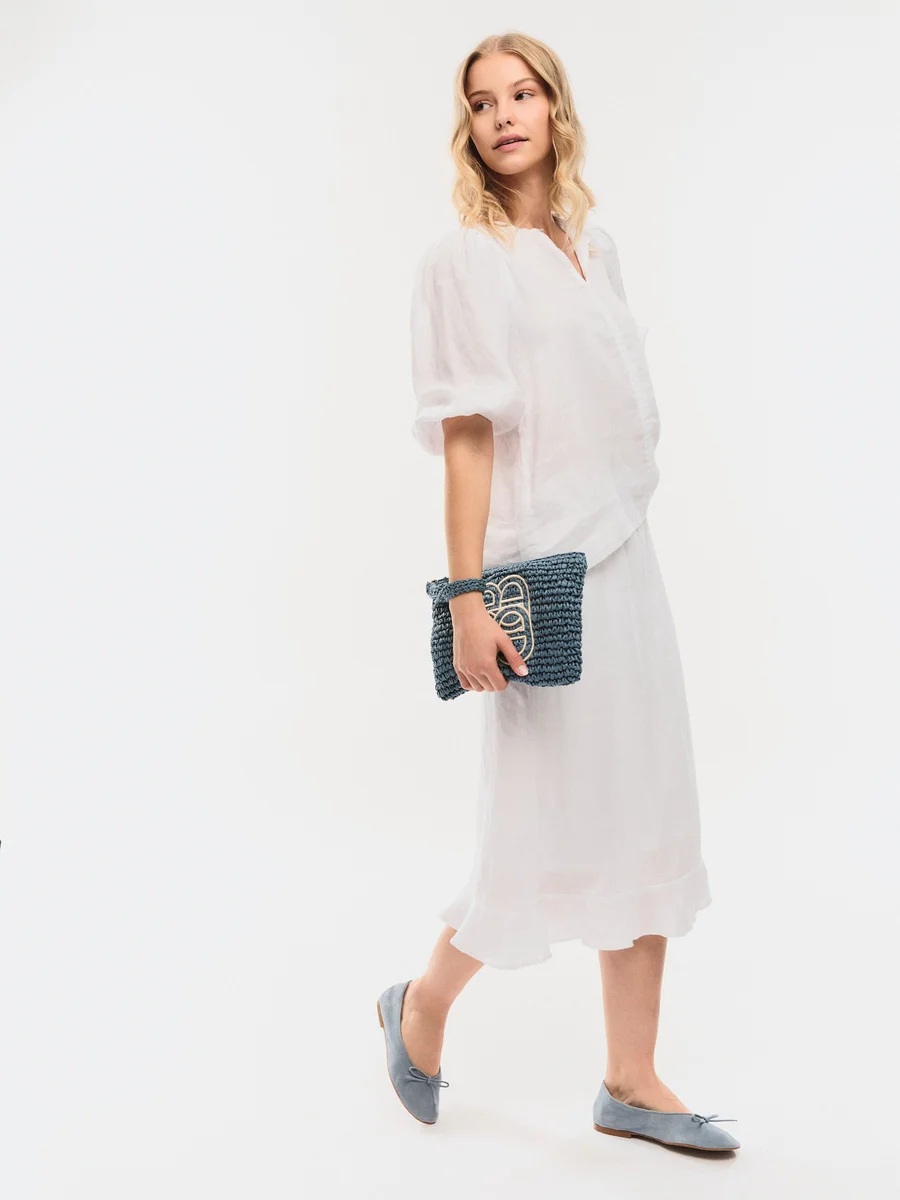 Ella & il - Mim Straw Clutch - Blue - Bilde 3