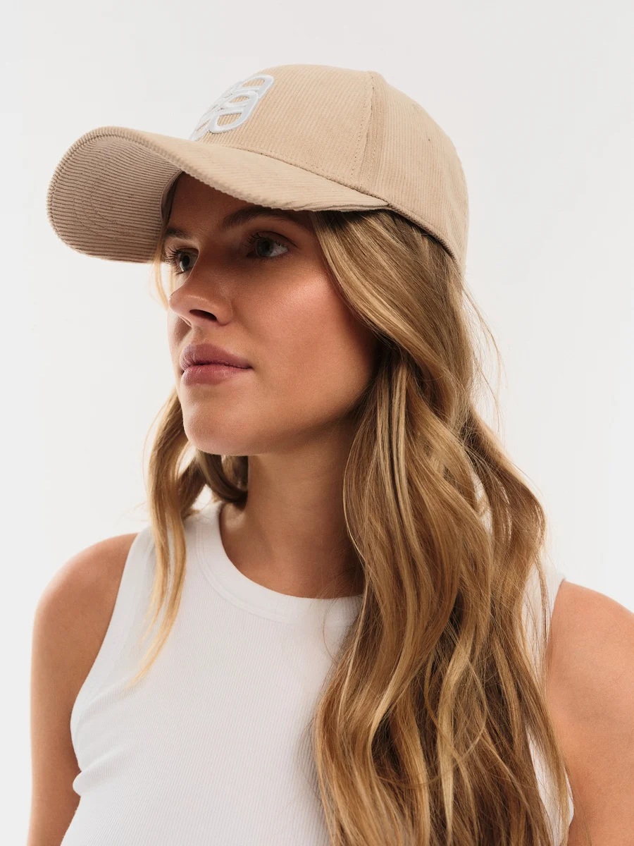 Ella & il - Philly Cord Caps - Beige M/White - Bilde 3