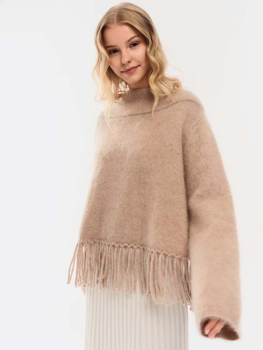 Ella & il - Gine Chunky Genser - Hazel Beige - Bilde 3