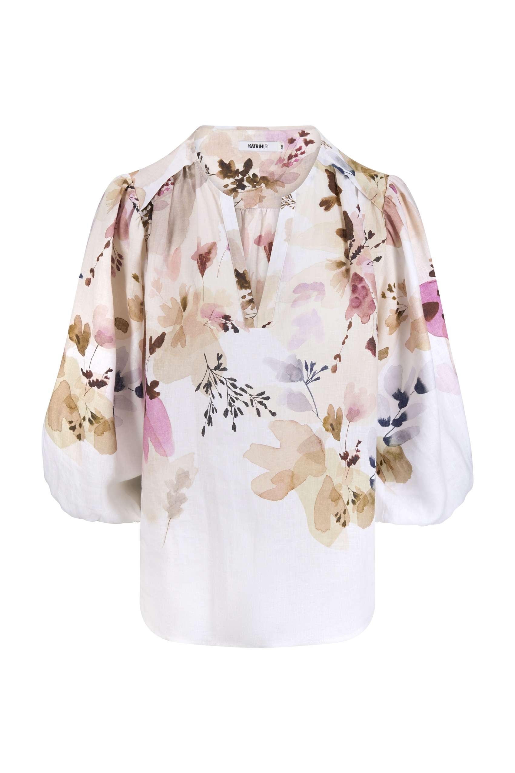 Katrin Uri - Rouge Clementine Bluse - Multi Blush