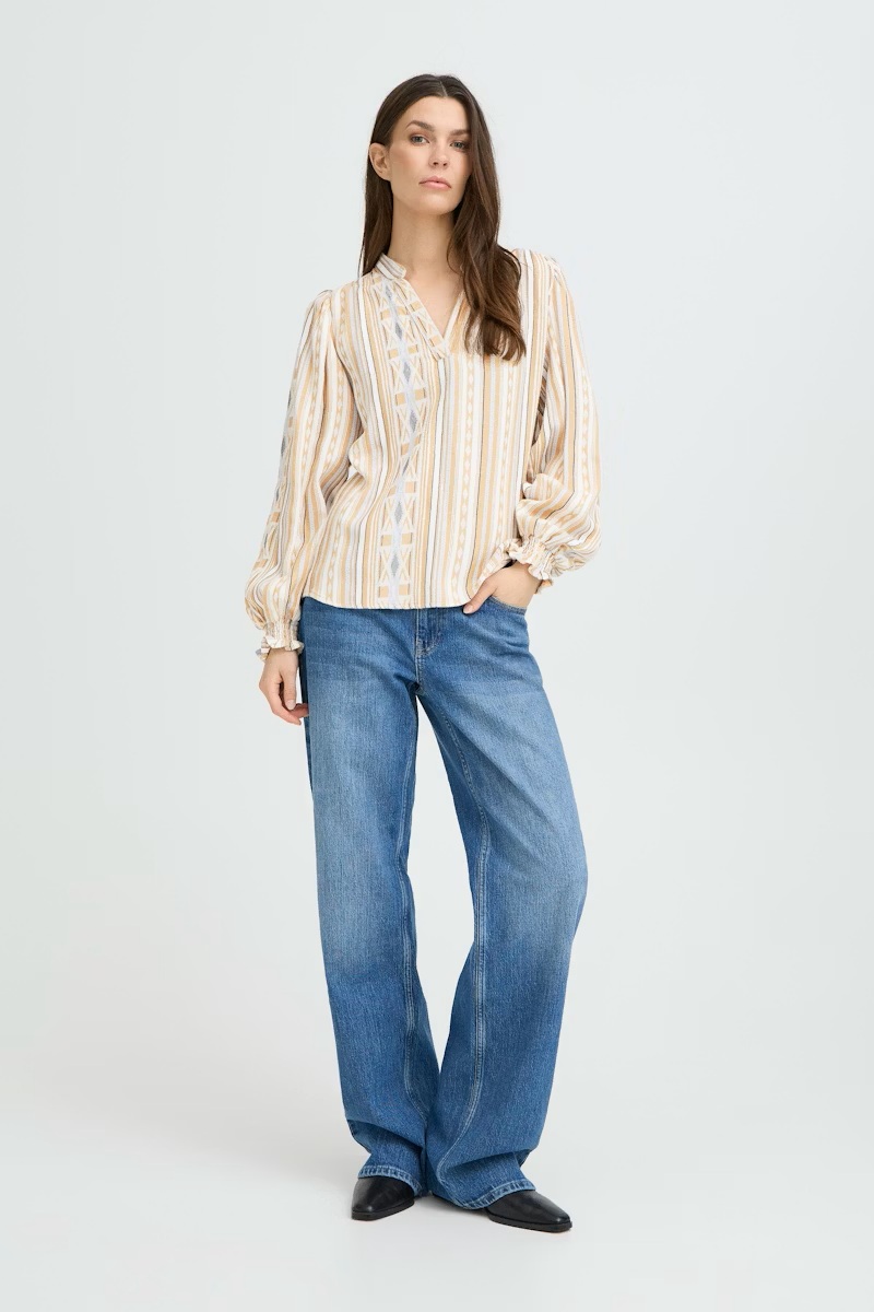 Pulz - PZAlexis Bluse - Travertine - Bilde 6