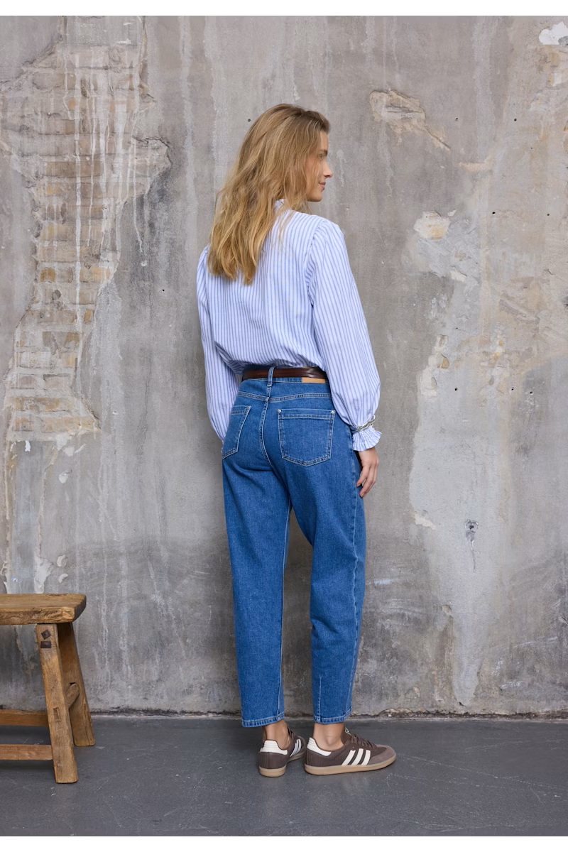 Pulz - PZAudrey Bluse - Blue Stripe - Bilde 2