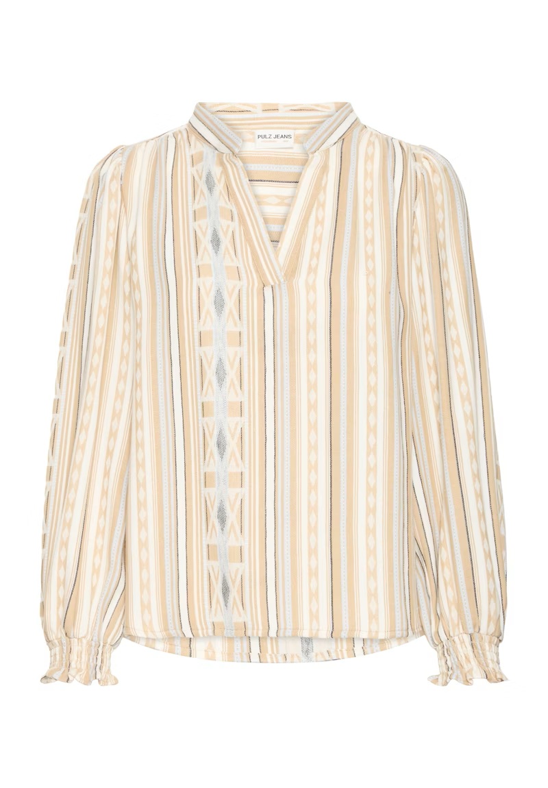 Pulz - PZAlexis Bluse - Travertine - Bilde 3