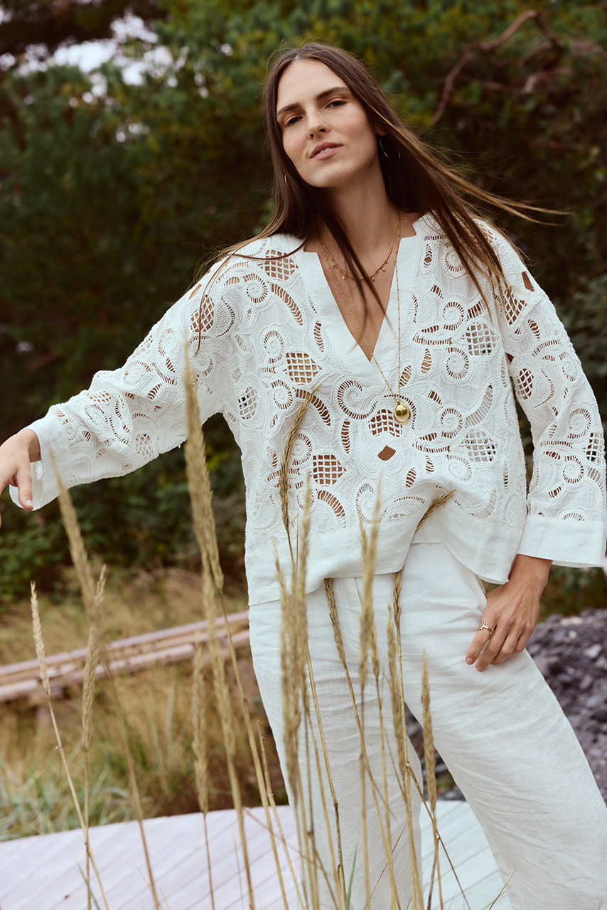 Katrin Uri - Sana Bluse - White