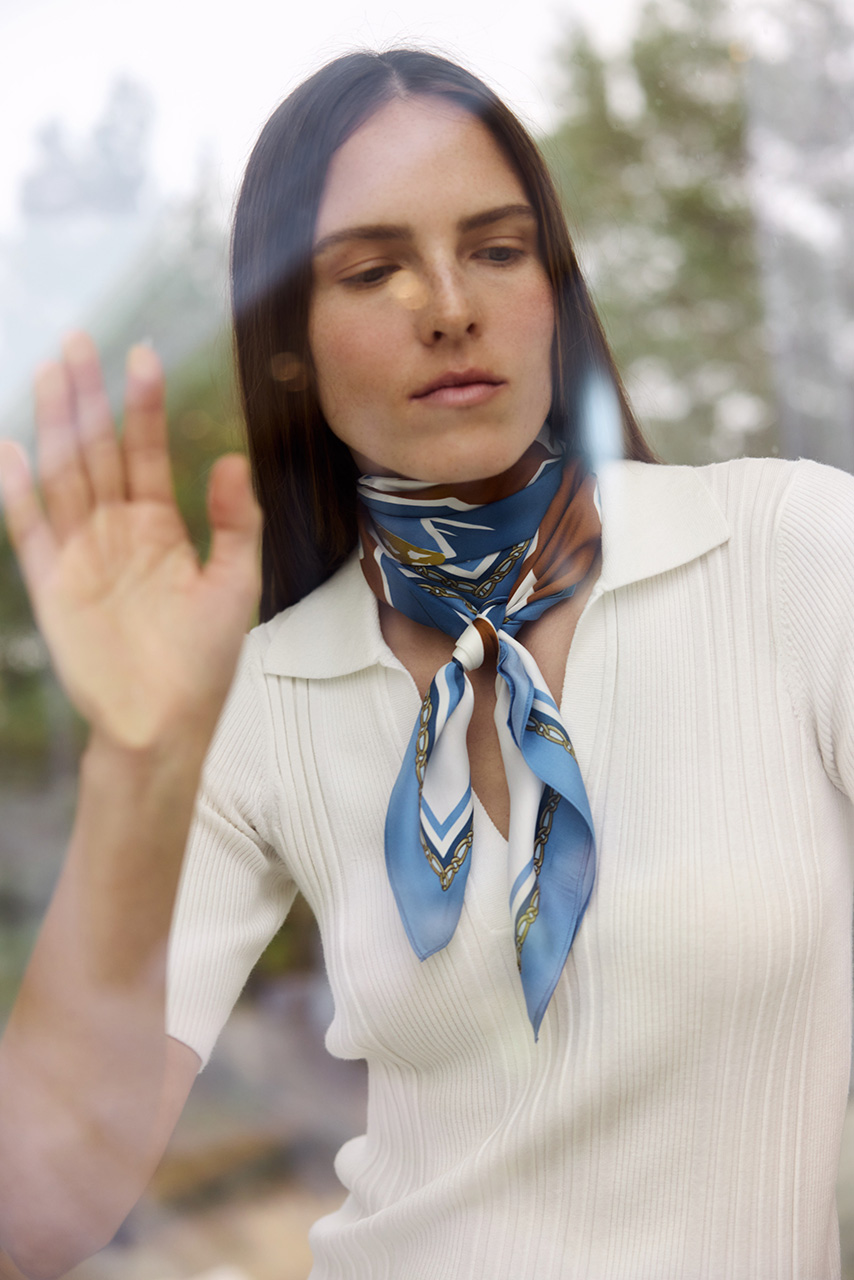 Katrin Uri - Blue Horse Silke Skjerf - Multi - Bilde 5