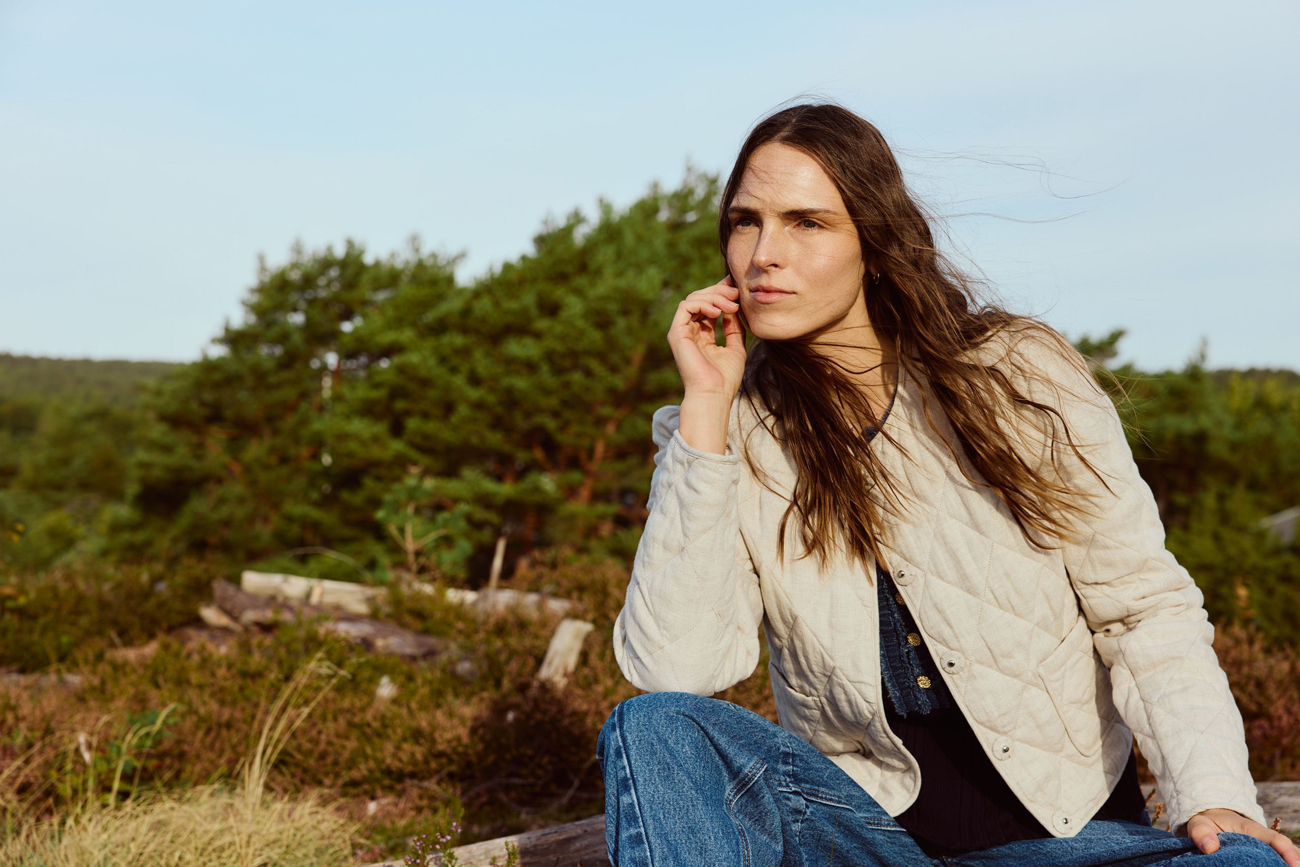 Katrin Uri - Kairo Lin Jakke - Natural Linen - Bilde 2