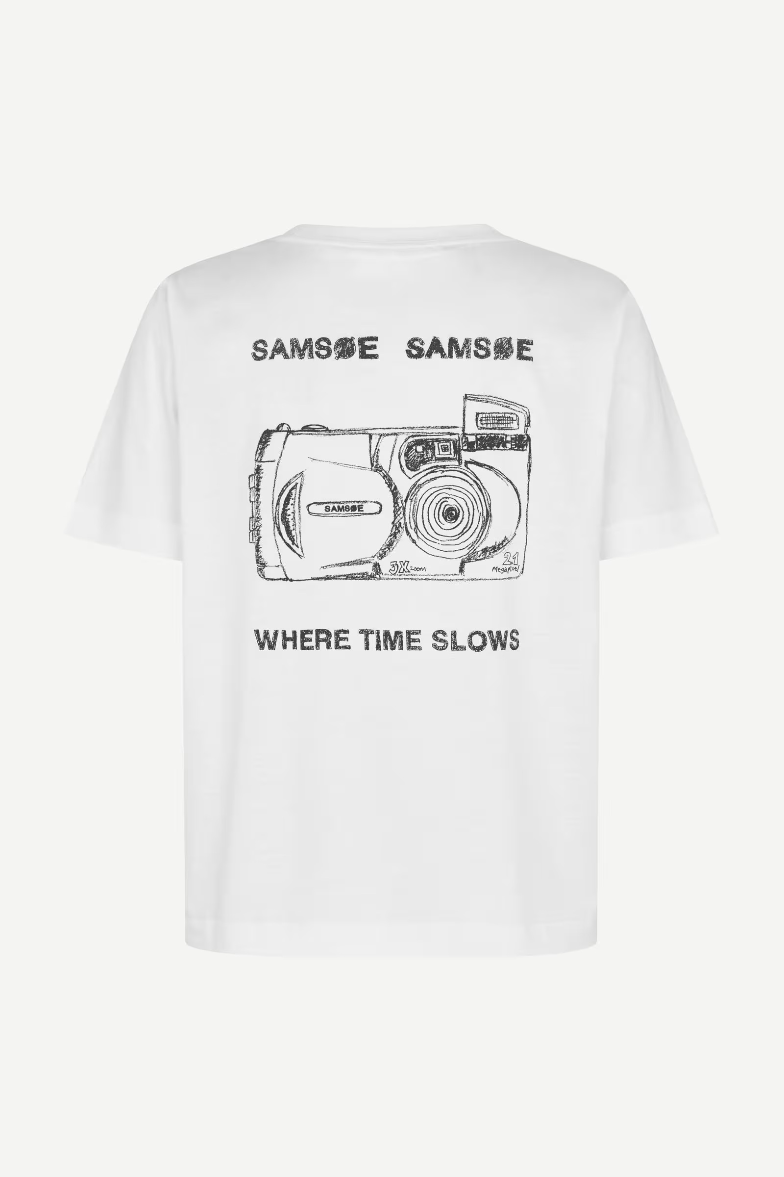 Samsøe - Sacamino Tshirt - White Camera - Bilde 2