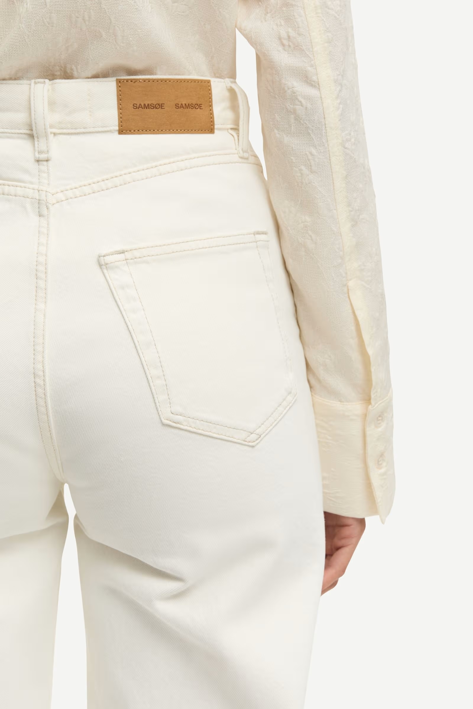 Samsøe - Sarebecca Jeans - Chalk - Bilde 2