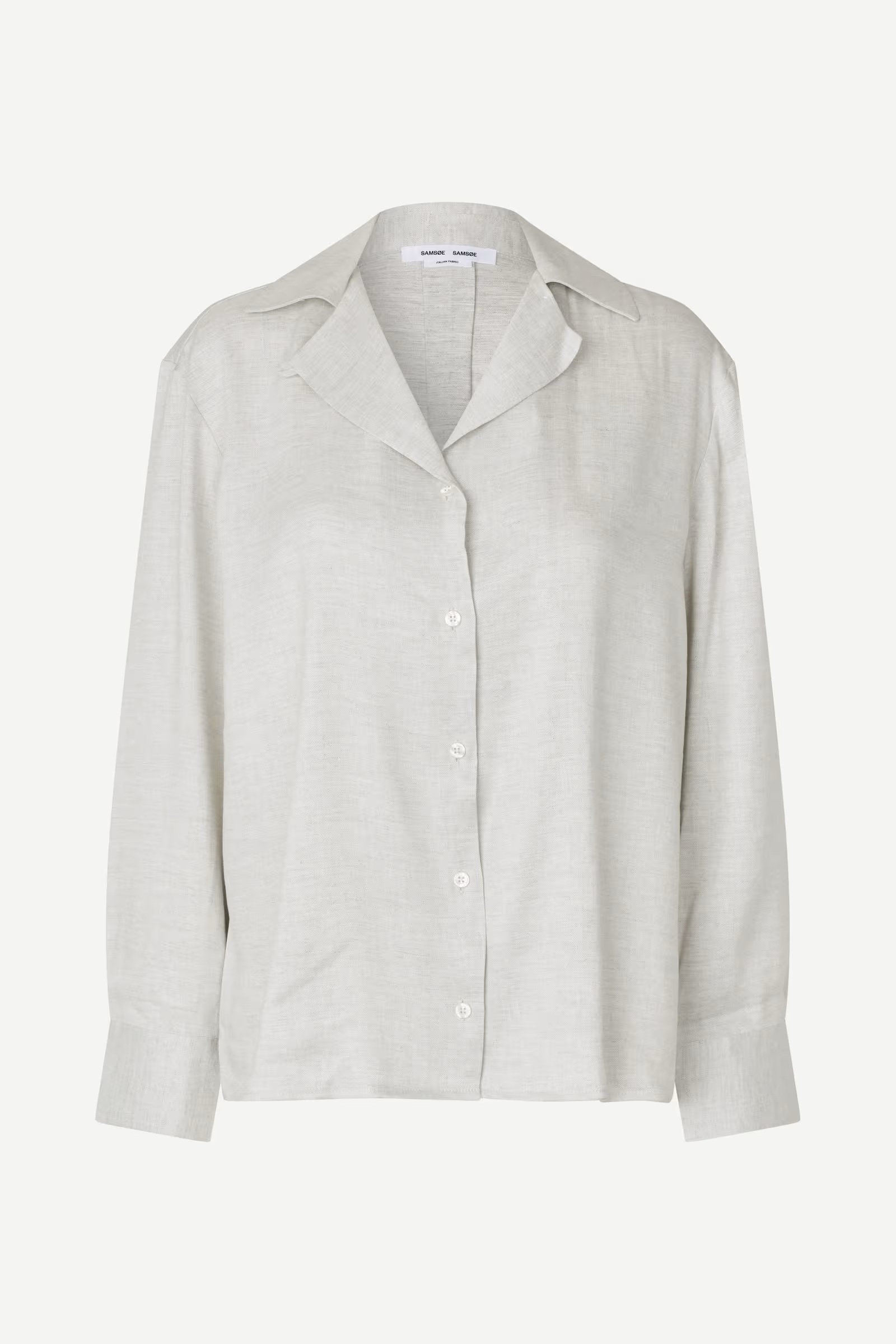 Samsøe - Saiben Skjorte - Light Grey Mel - Bilde 2