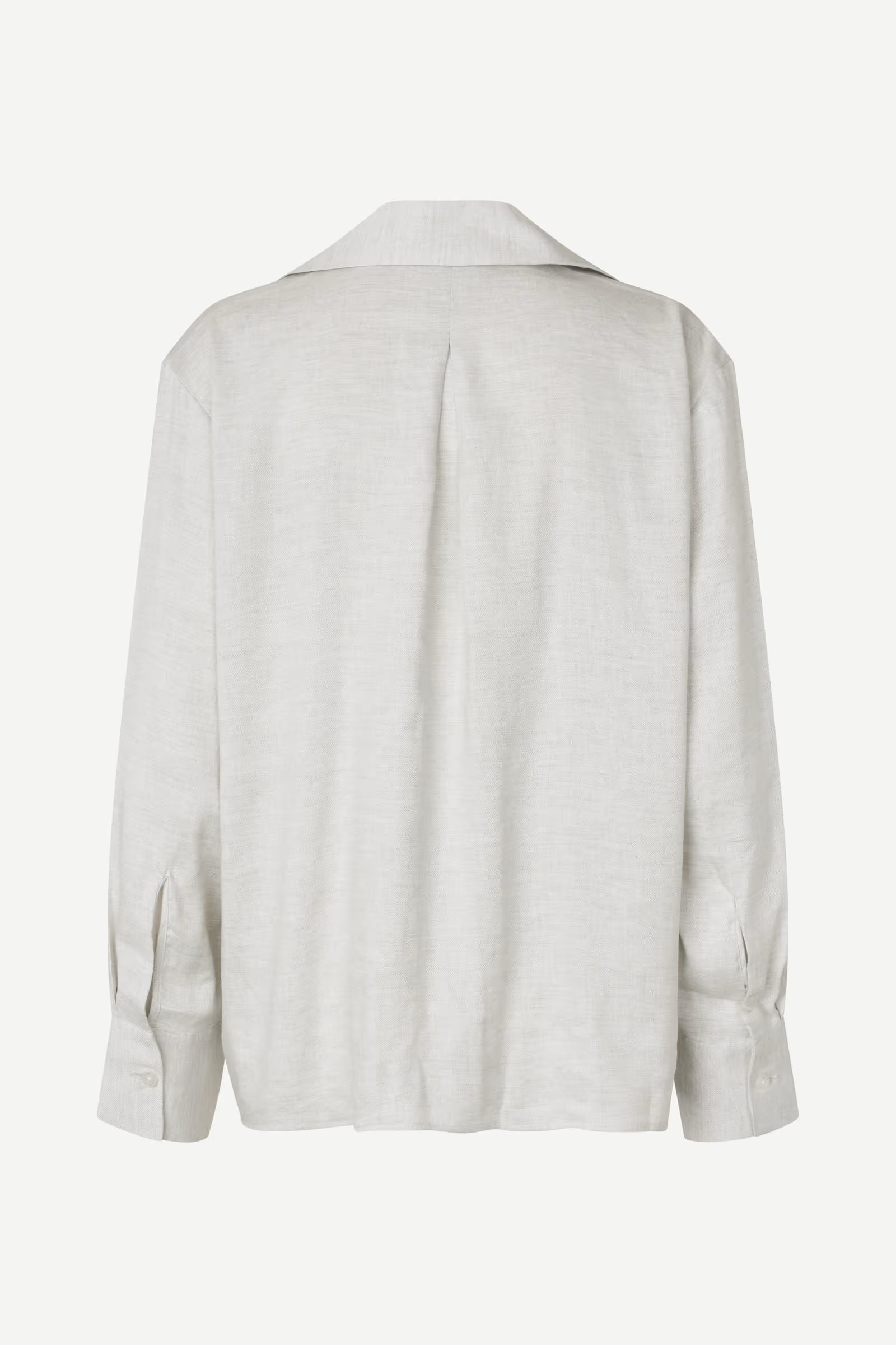 Samsøe - Saiben Skjorte - Light Grey Mel - Bilde 3