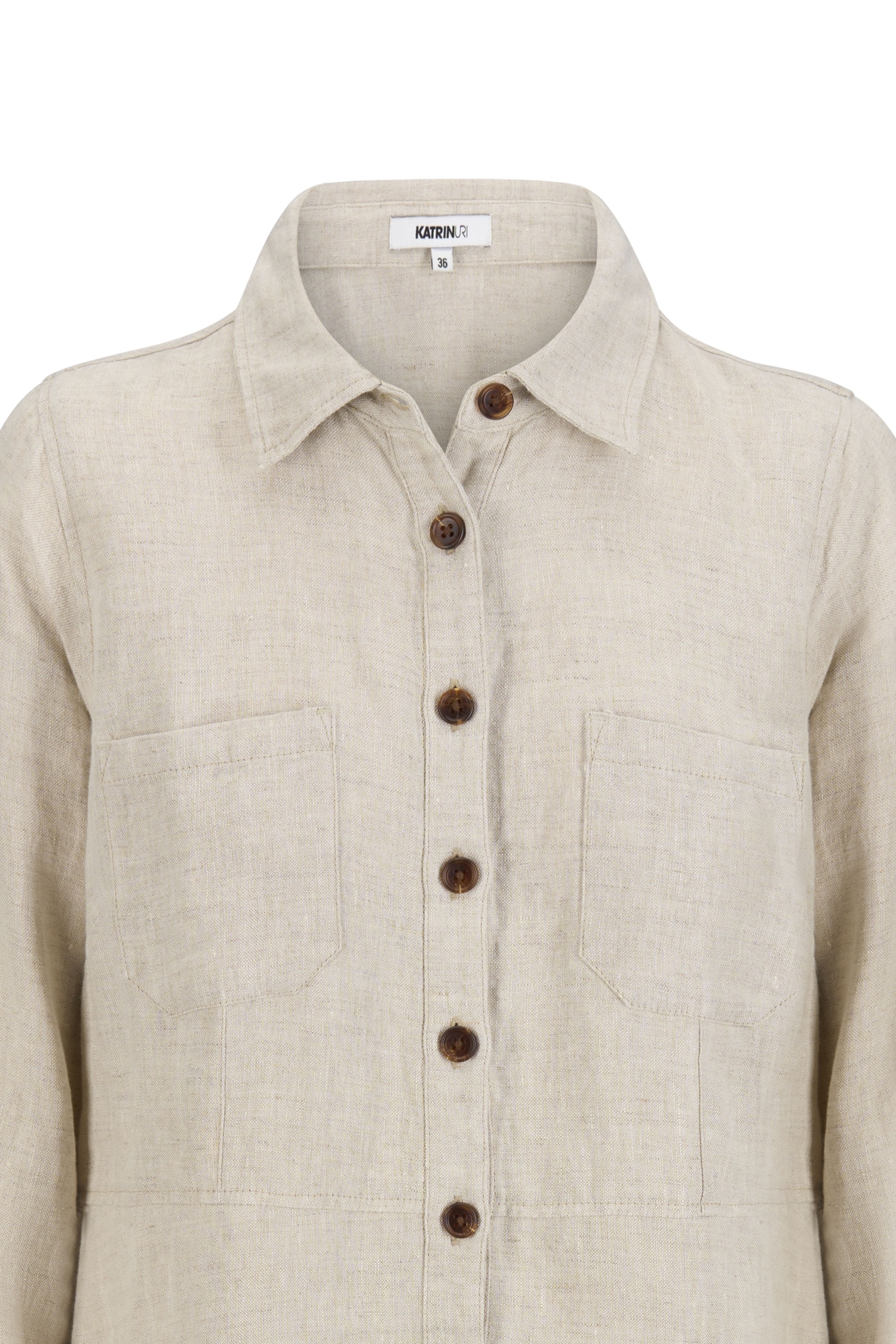 Katrin Uri - Roma Lin Kjole - Natural Linen - Bilde 4