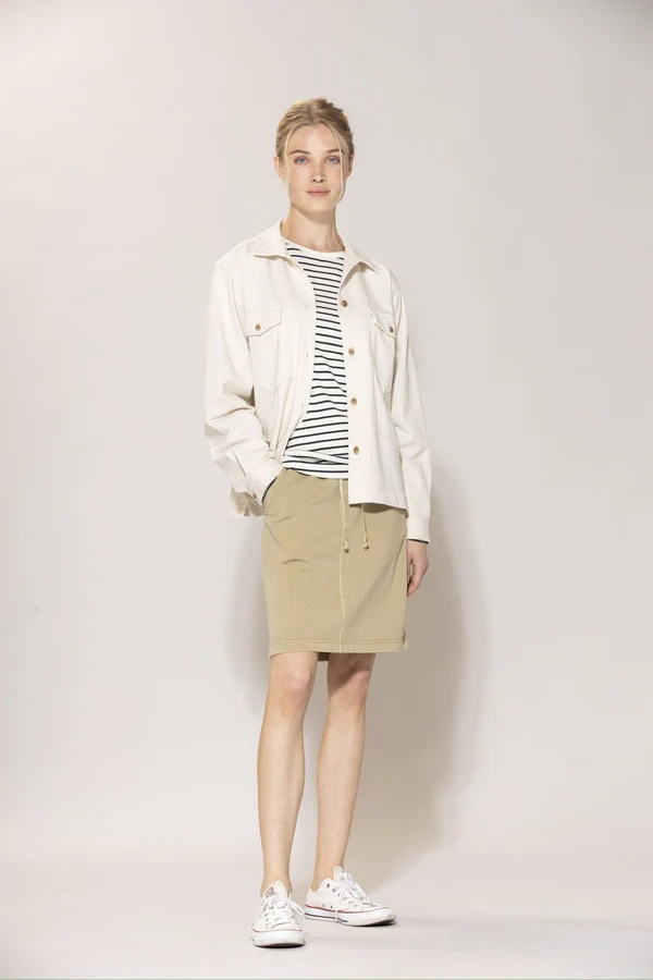 Blue - Ditte Stripe ribb Genser - Ecru/Navy - Bilde 2