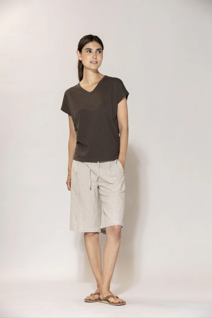 Blue - Lydia Flamé Tshirt - Coffee