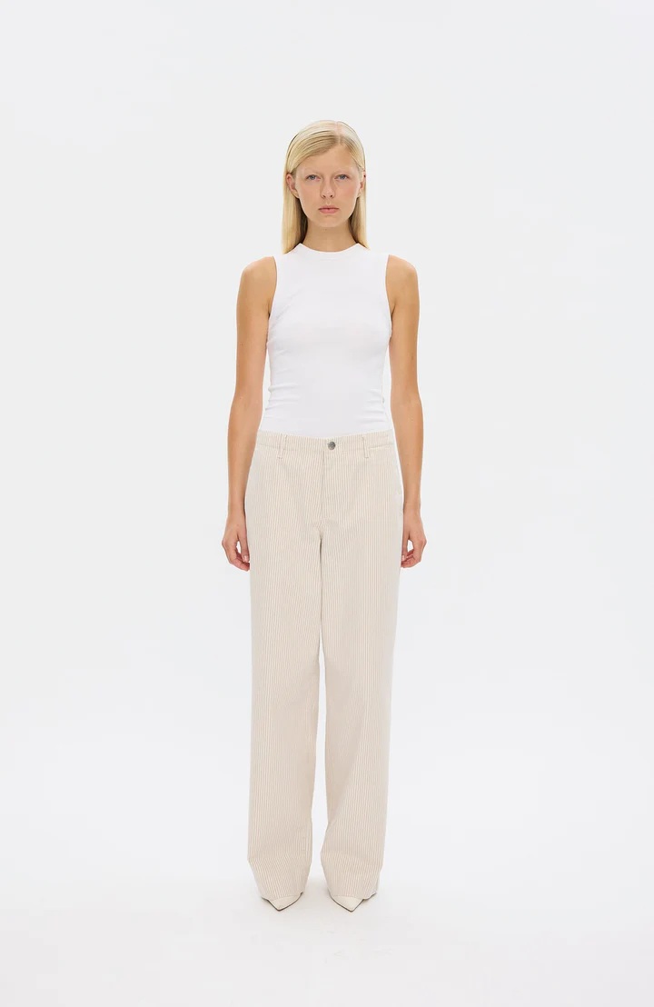 Five units - EricaFV Bukse - Oat Milk Stripe - Bilde 4