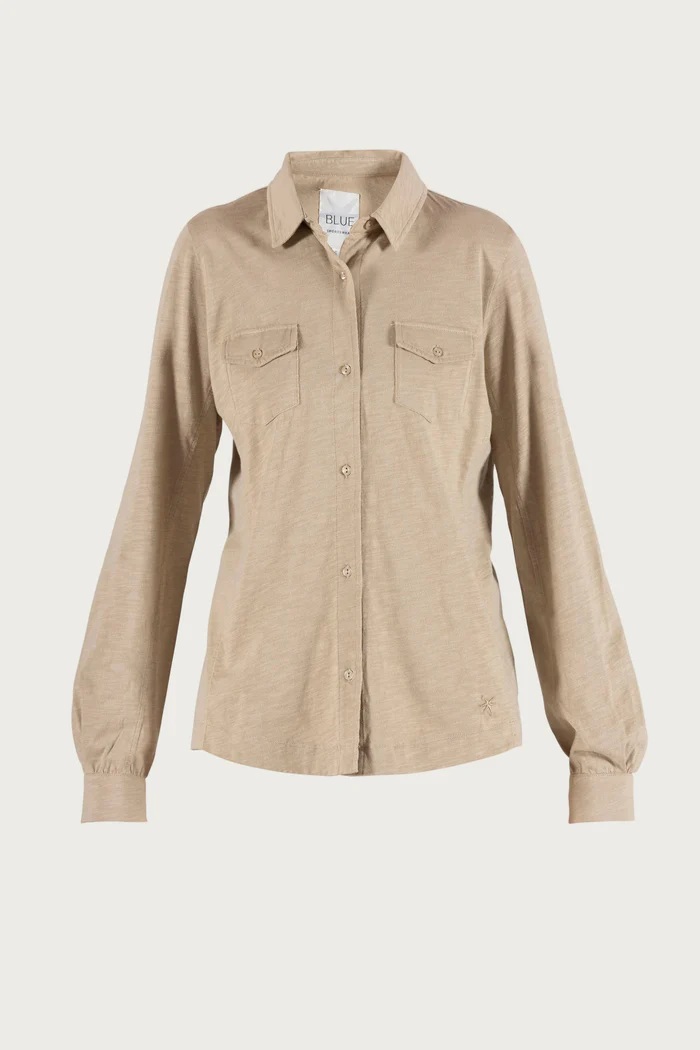 Blue - Lone Flamé Skjorte - Light Camel