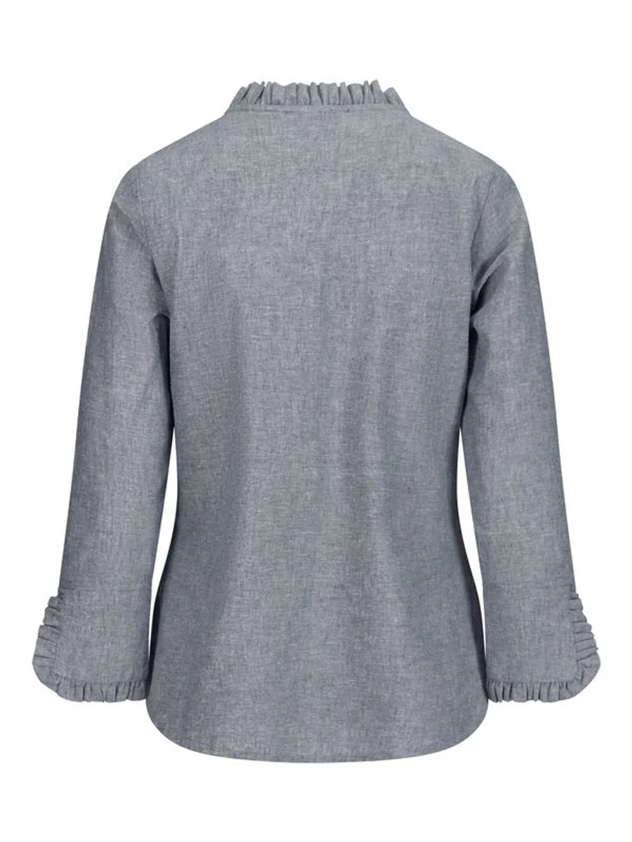 Ella & il - Clarion Lin Skjorte - Denim Blue - Bilde 2