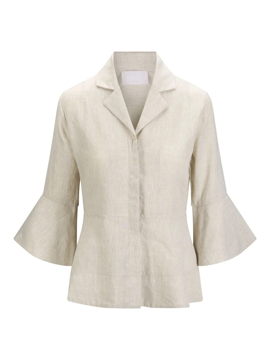 Ella & il - Guro Lin Skjorte - Beige Mel - Bilde 2