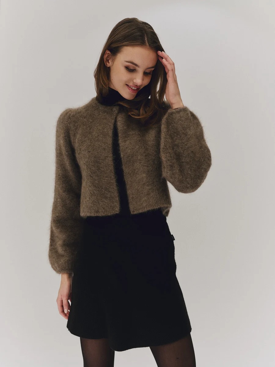 Ella & il - Amelia Chunky Cardigan - Brown - Bilde 2