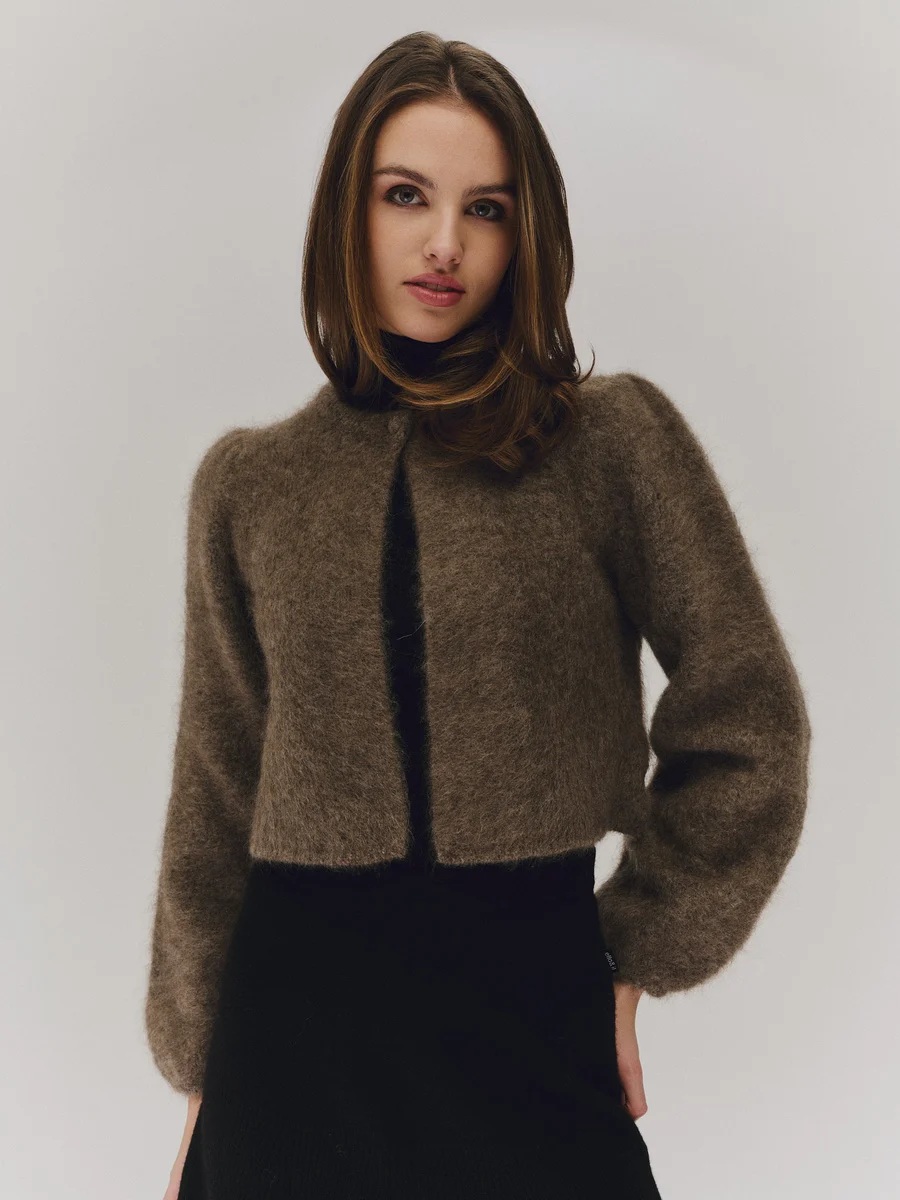 Ella & il - Amelia Chunky Cardigan - Brown