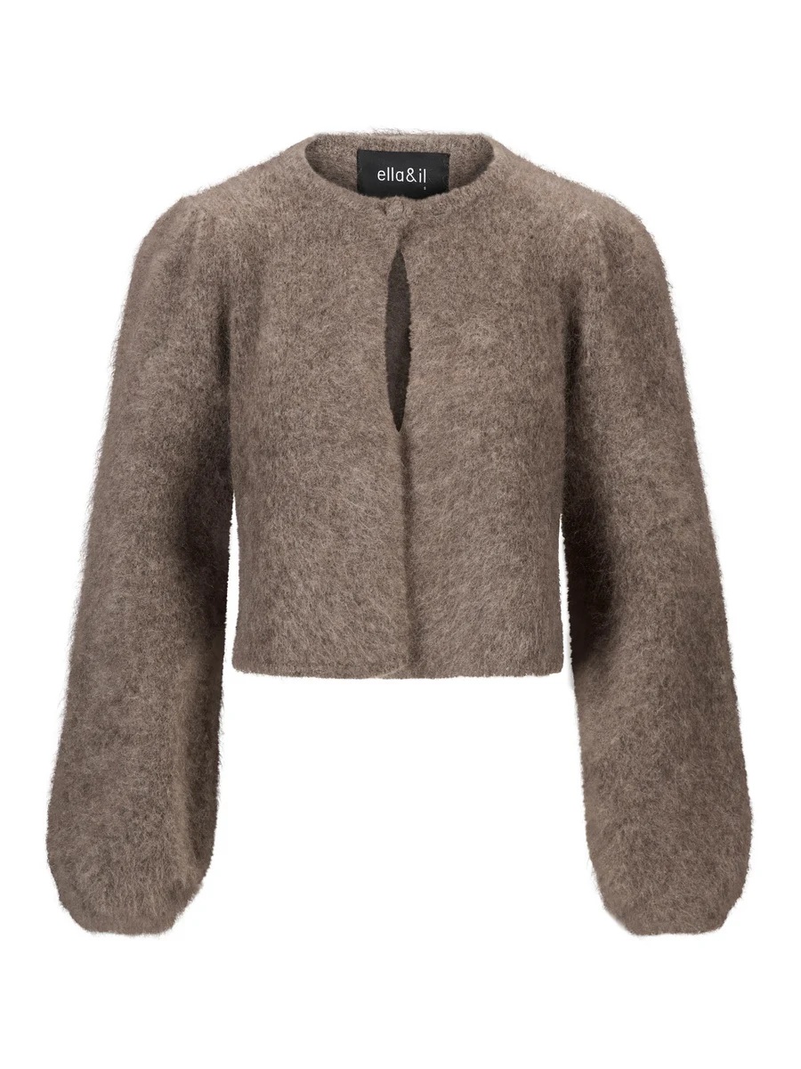 Ella & il - Amelia Chunky Cardigan - Brown - Bilde 3