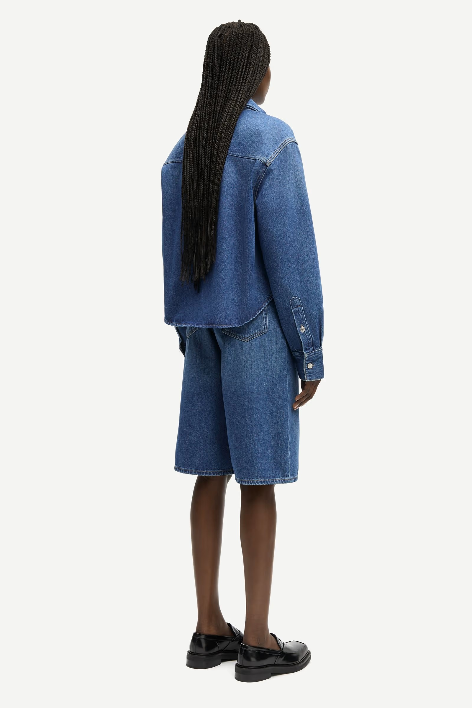 Samsøe - Sarebecca Shorts - Fluid Denim - Bilde 2