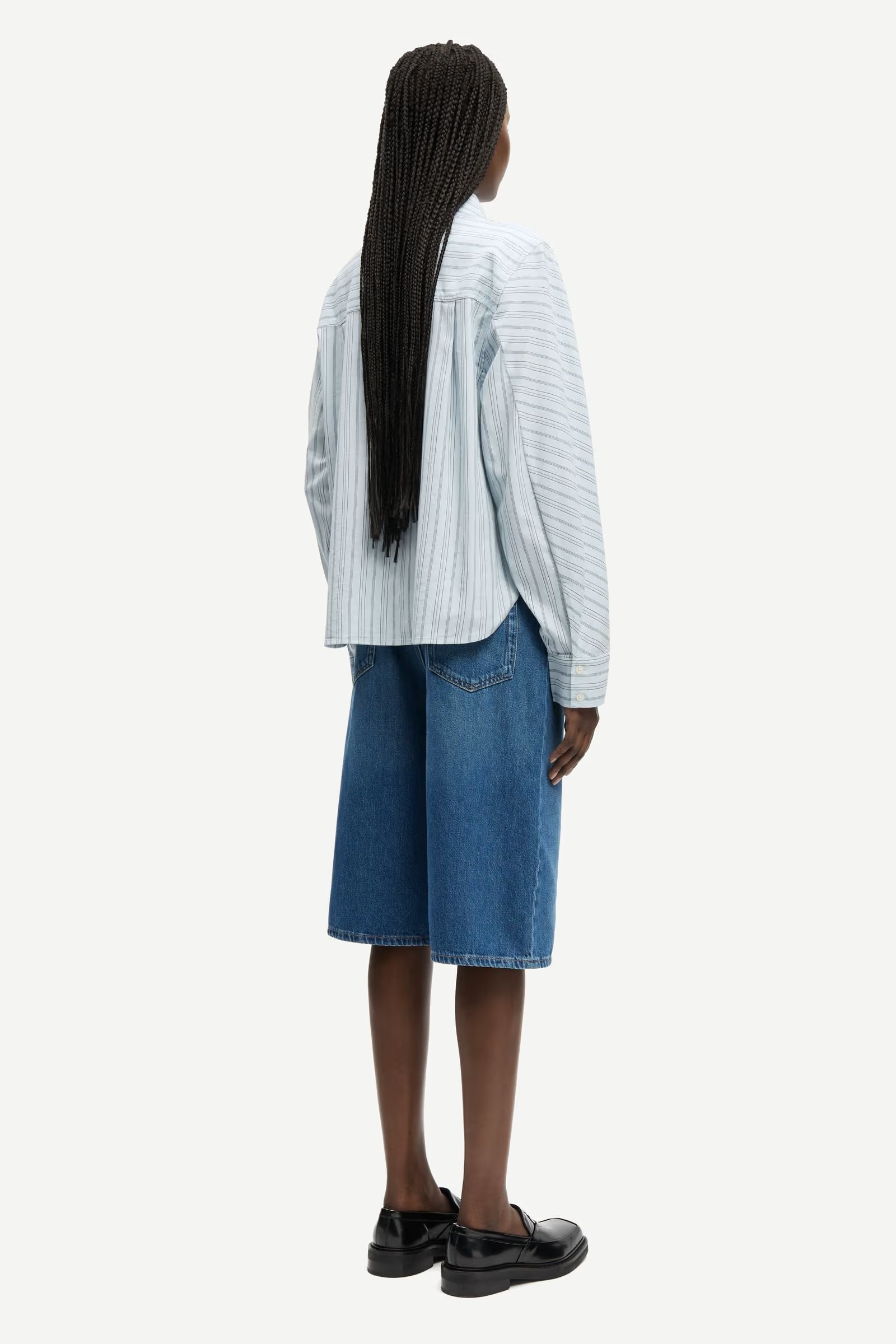 Samsøe - Sarebecca Shorts - Fluid Denim - Bilde 8