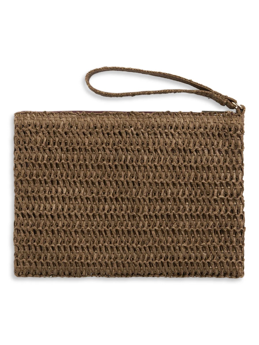 Ella & il - Mim Strå Clutch - Brown - Bilde 3