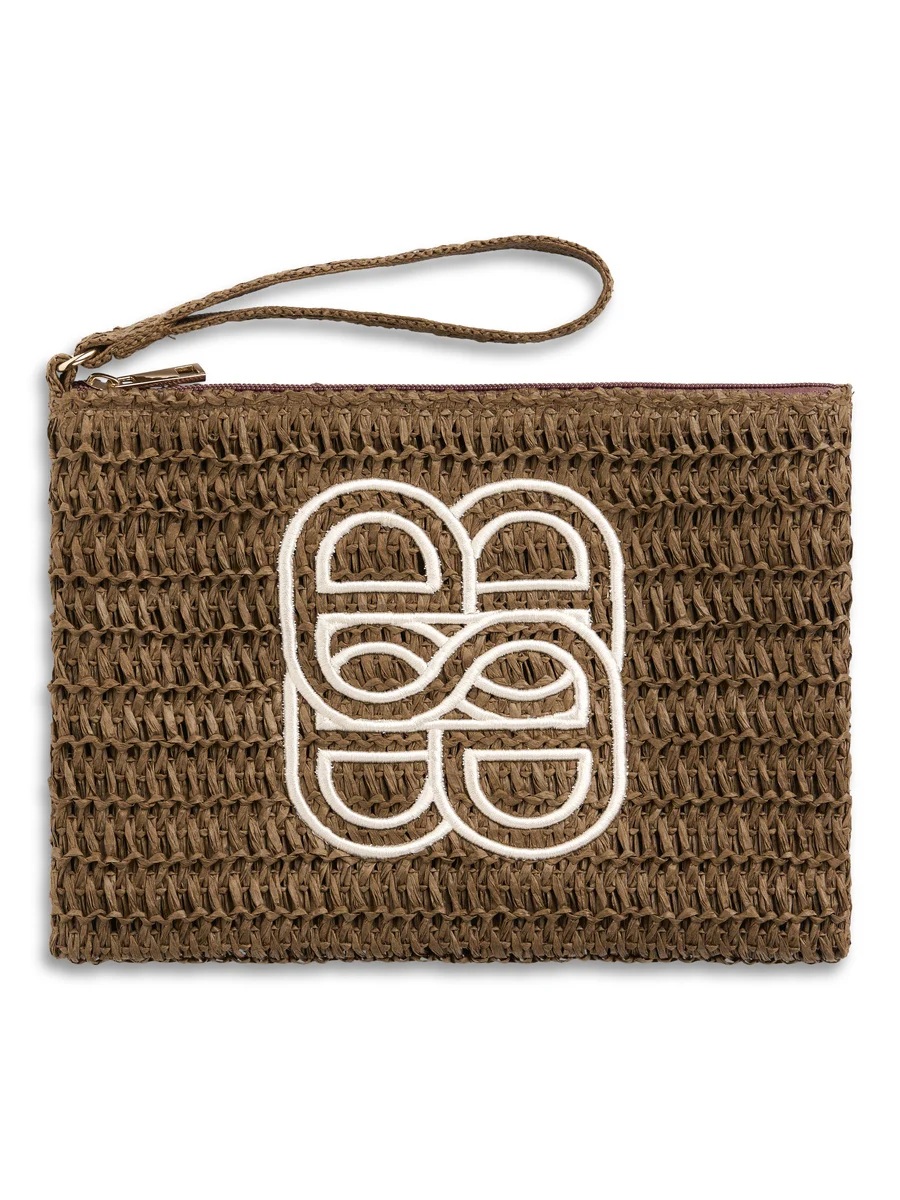 Ella & il - Mim Strå Clutch - Brown - Bilde 2