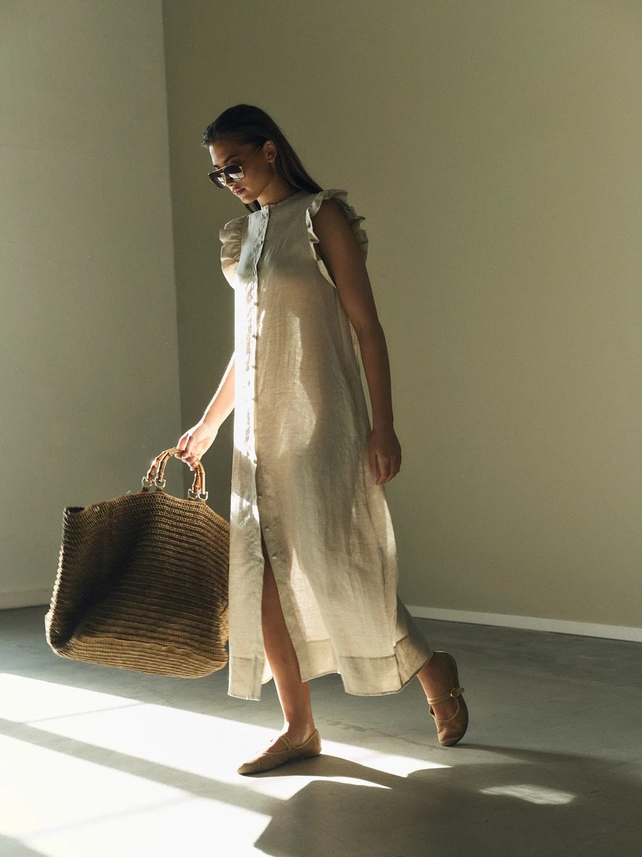 Ella & il - Pam Lin Kjole - Beige Mel - Bilde 7