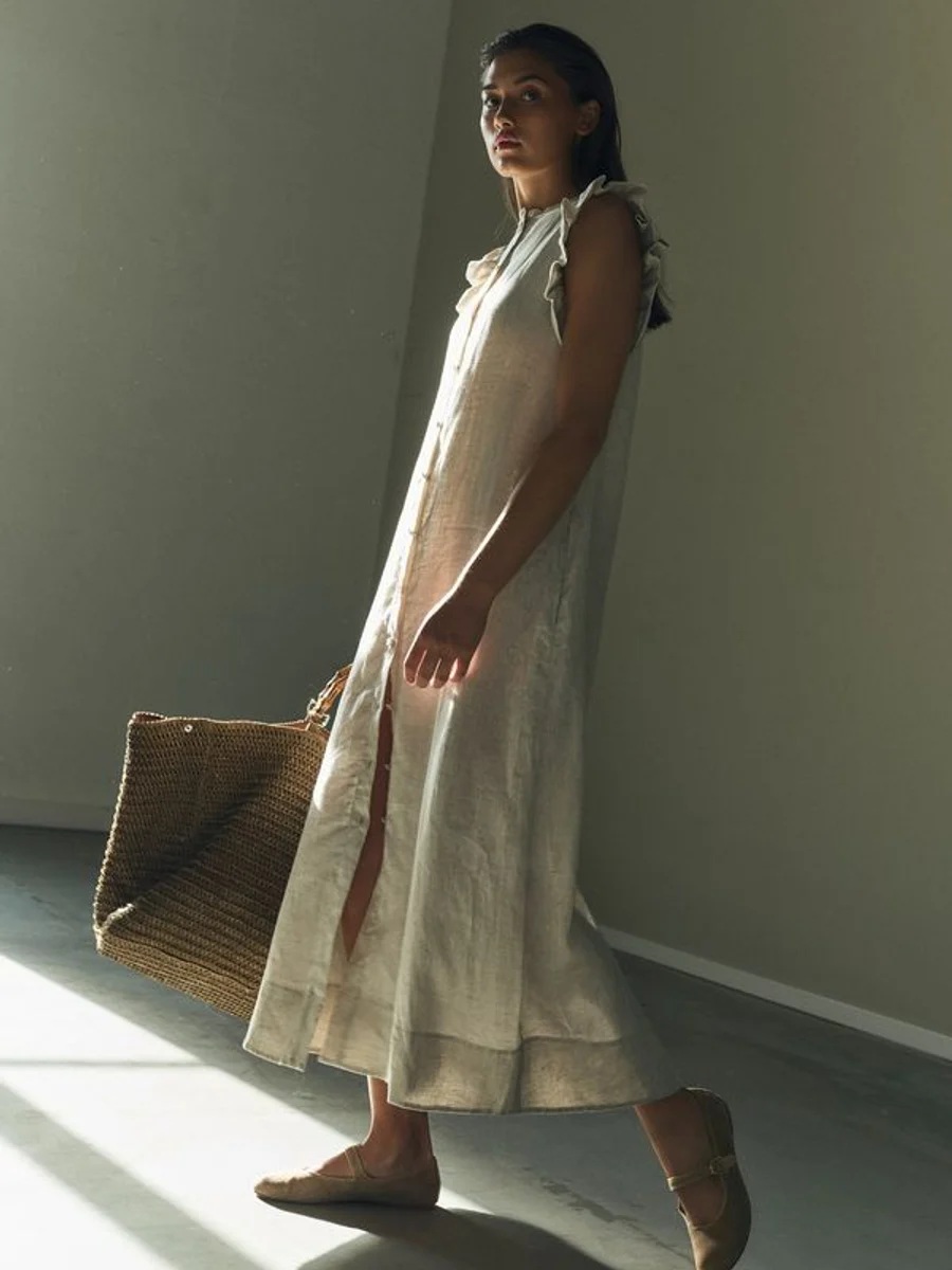 Ella & il - Pam Lin Kjole - Beige Mel - Bilde 6