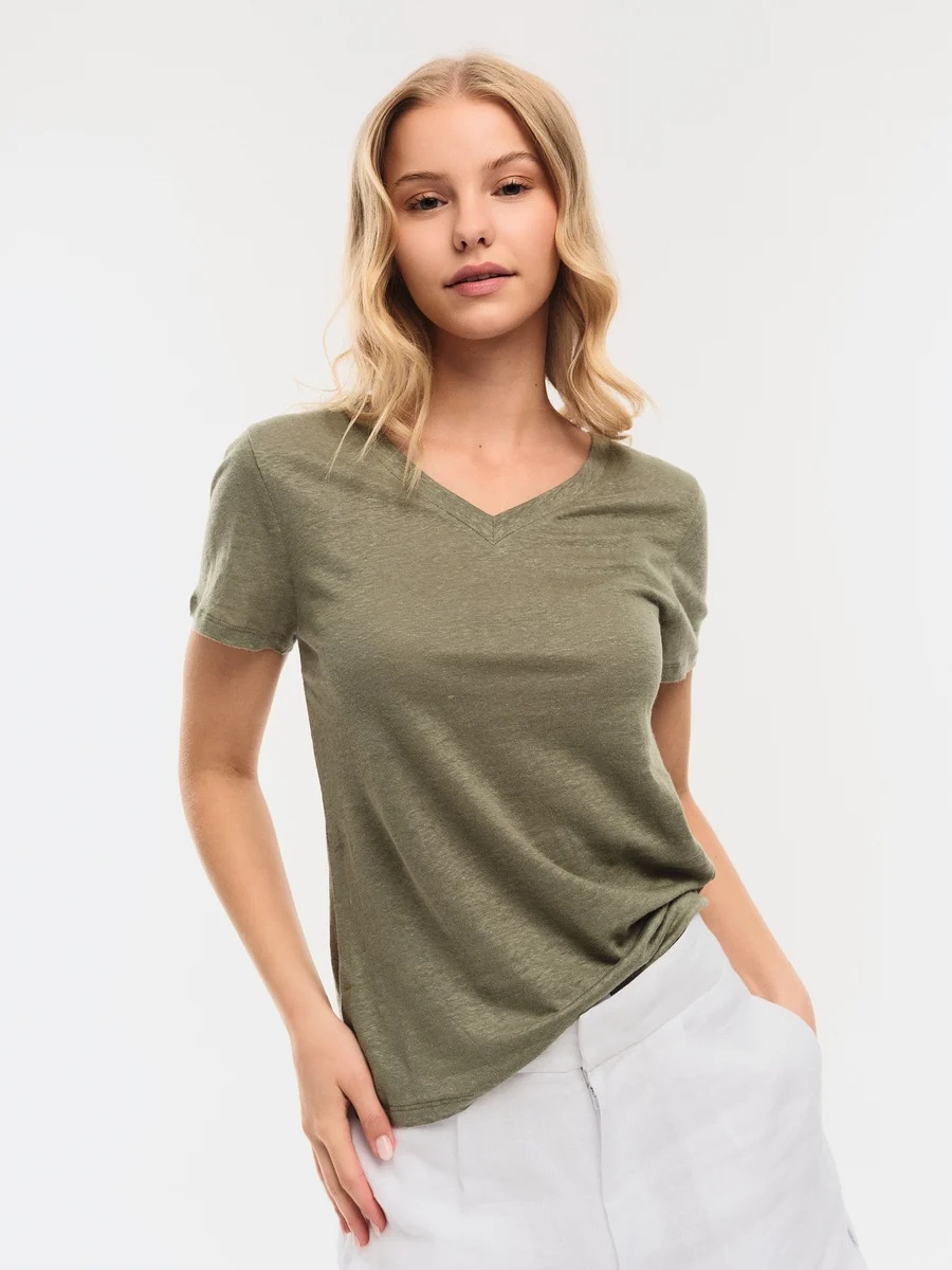 Ella & il - Alethe Lin Tshirt - Green - Bilde 3