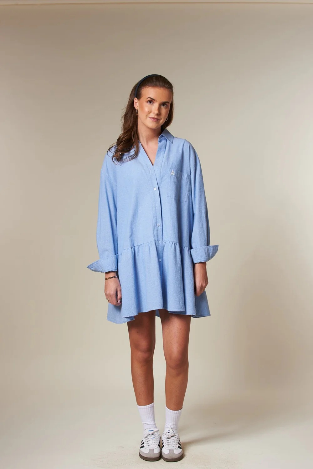 Arnie says - SAN REMO Chambray Kjole - Lt Blue - Bilde 4