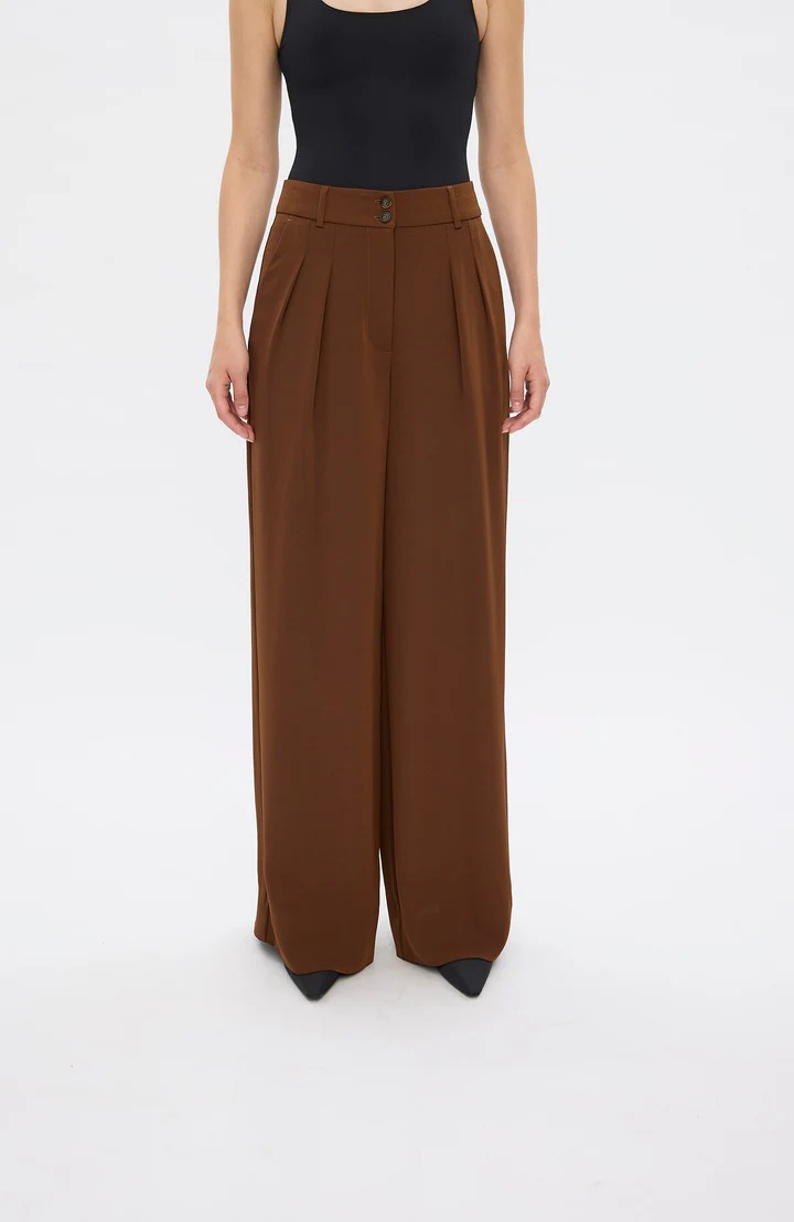 Five units - KarenFV Regular Bukse - Brown Roast