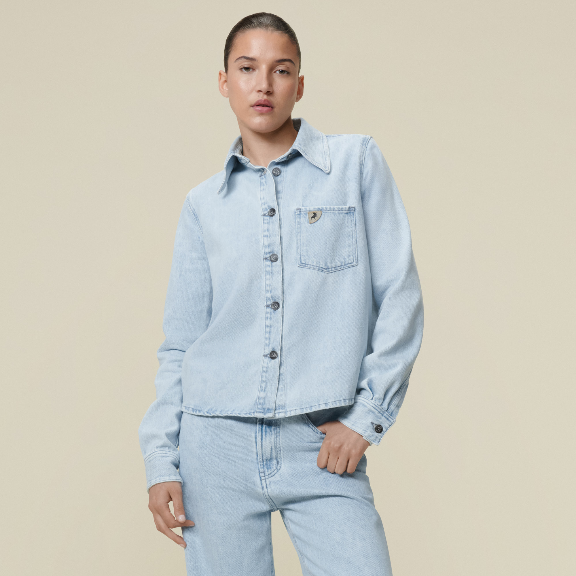 Lois - Isa Skjorte - Snow Bleached