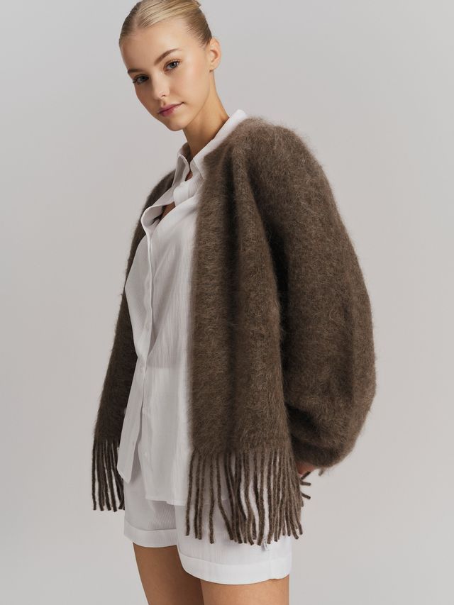Ella & il - Fidele Chunky Cardigan - Brown - Bilde 6